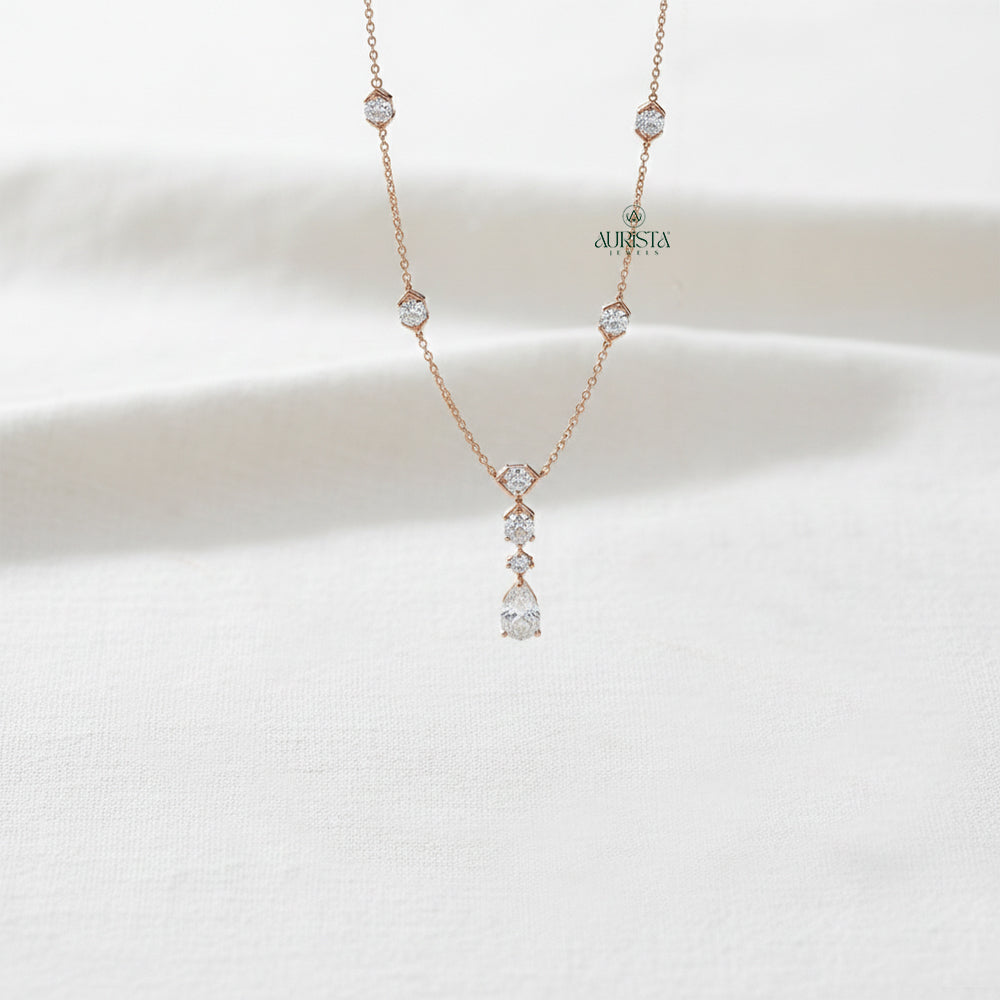 Forever Glow Diamond Necklace in Gold