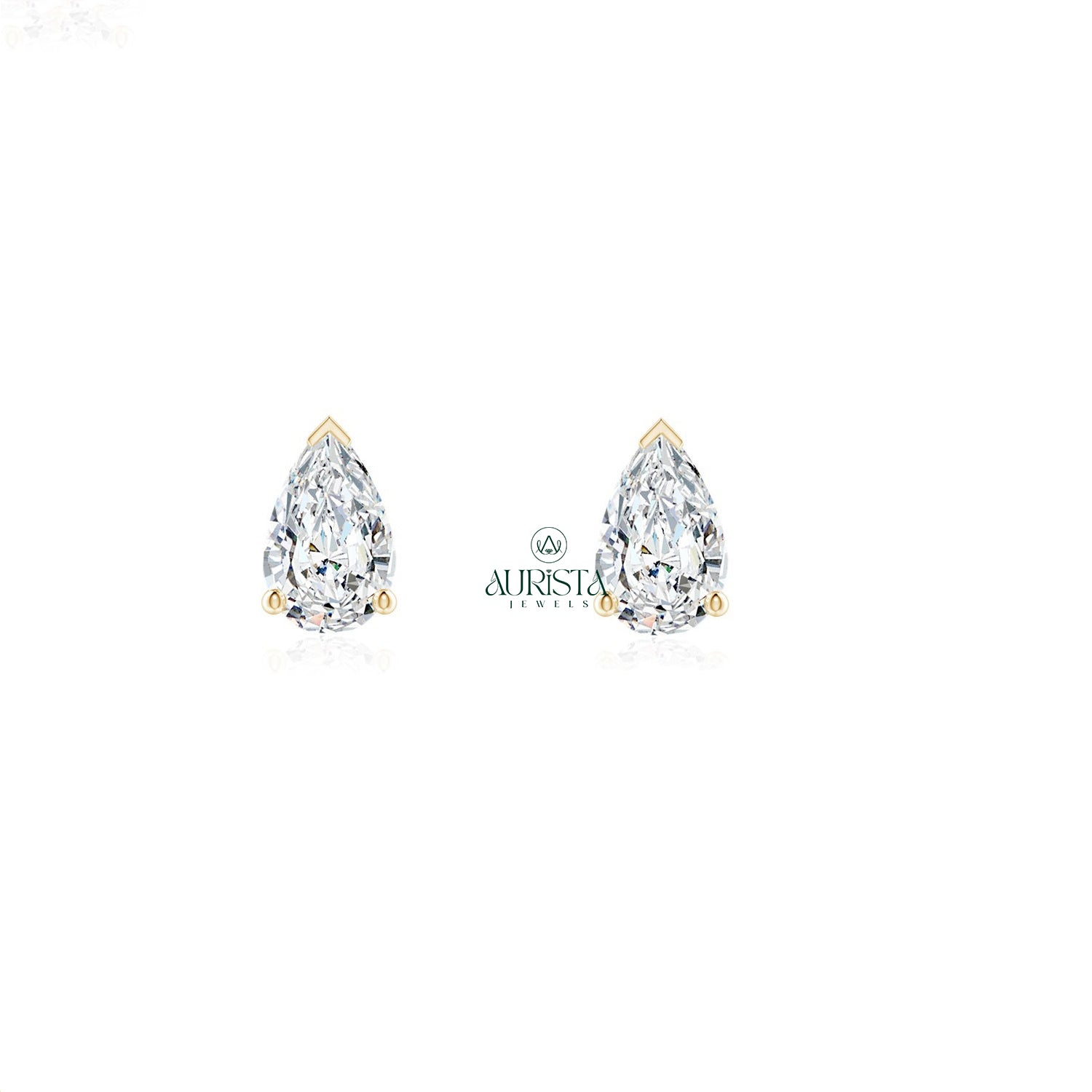 Polished Earrings with Brilliant Diamond