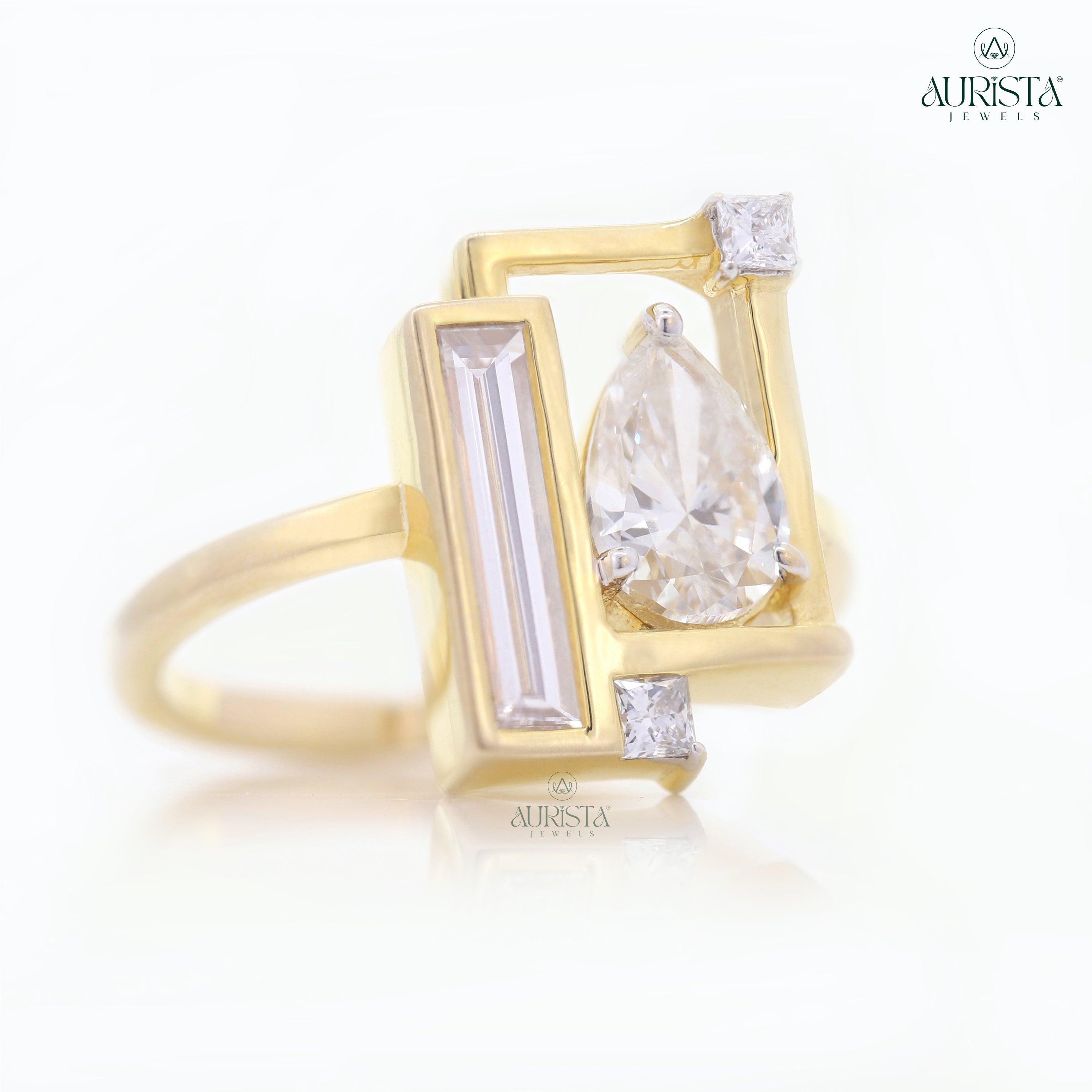 Promise Eternal – Yellow Gold Ring with Mix Diamond