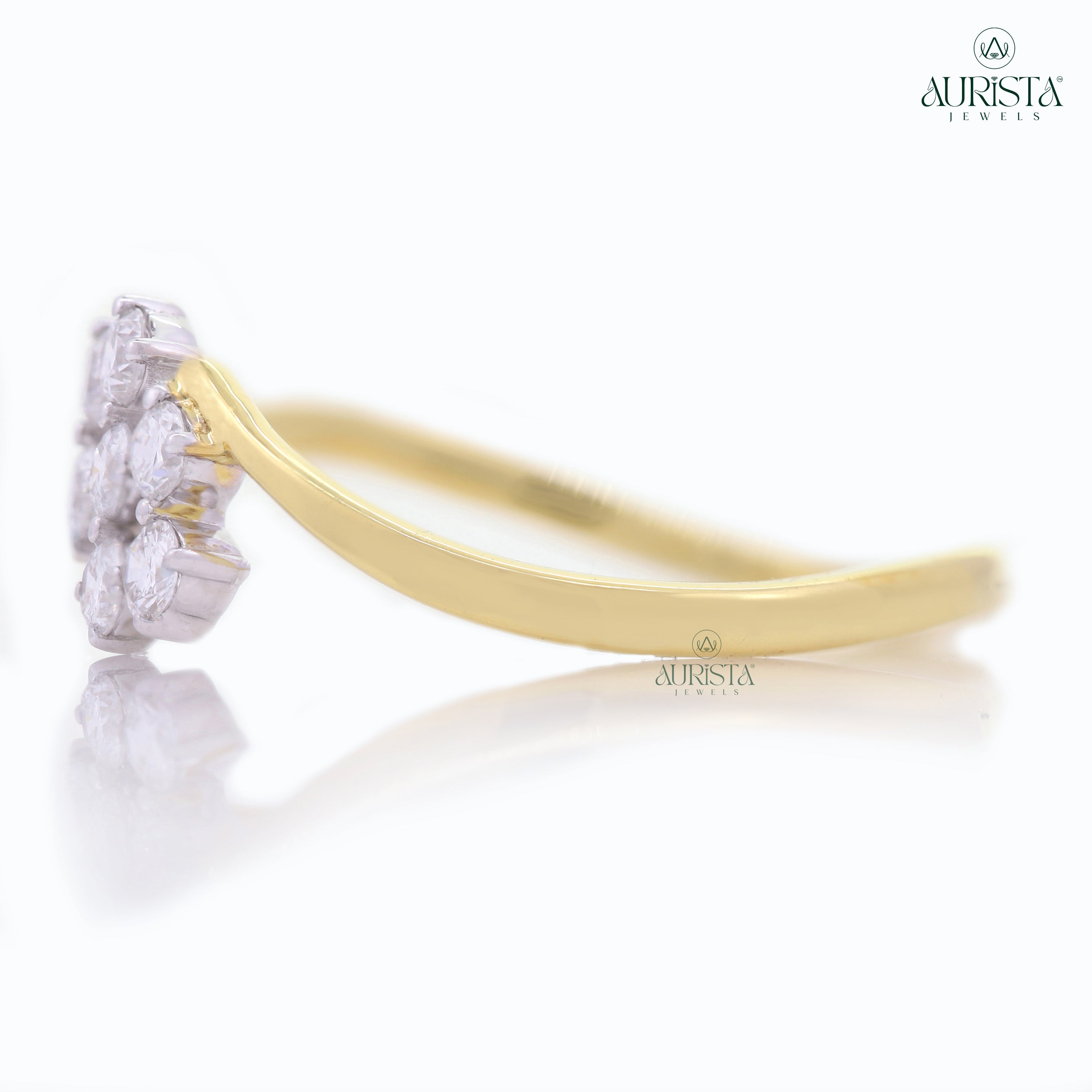 Wear Your Promise- Yellow Gold Band with Round Diamond