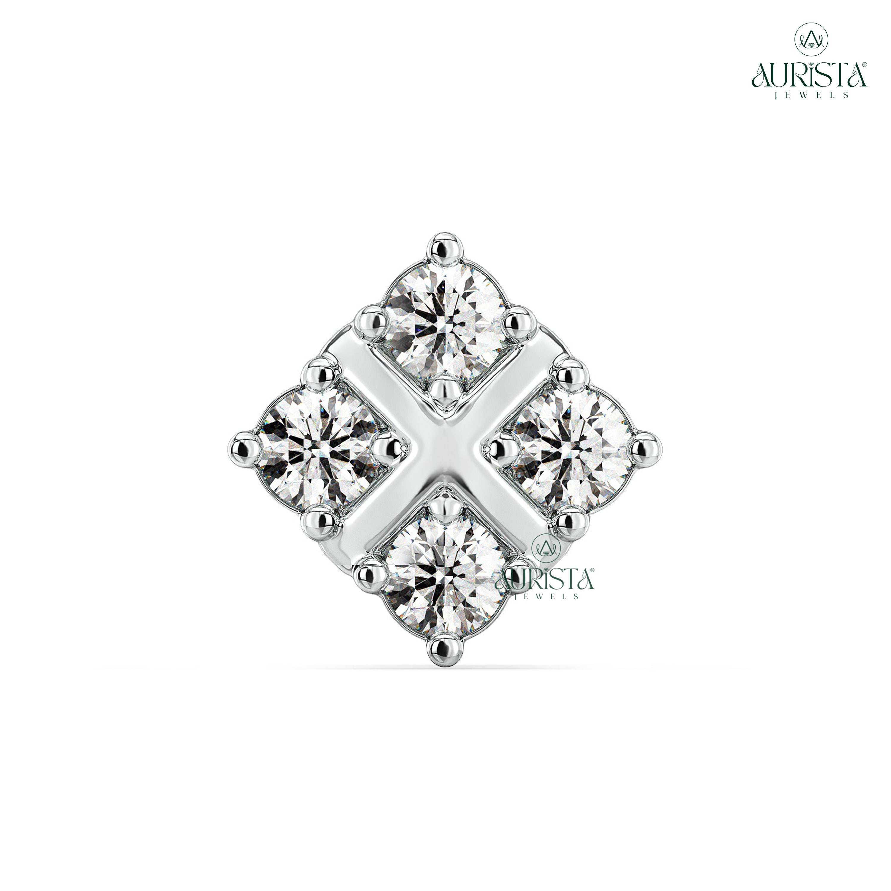 Everlasting Shine Round Diamond Nose Stud