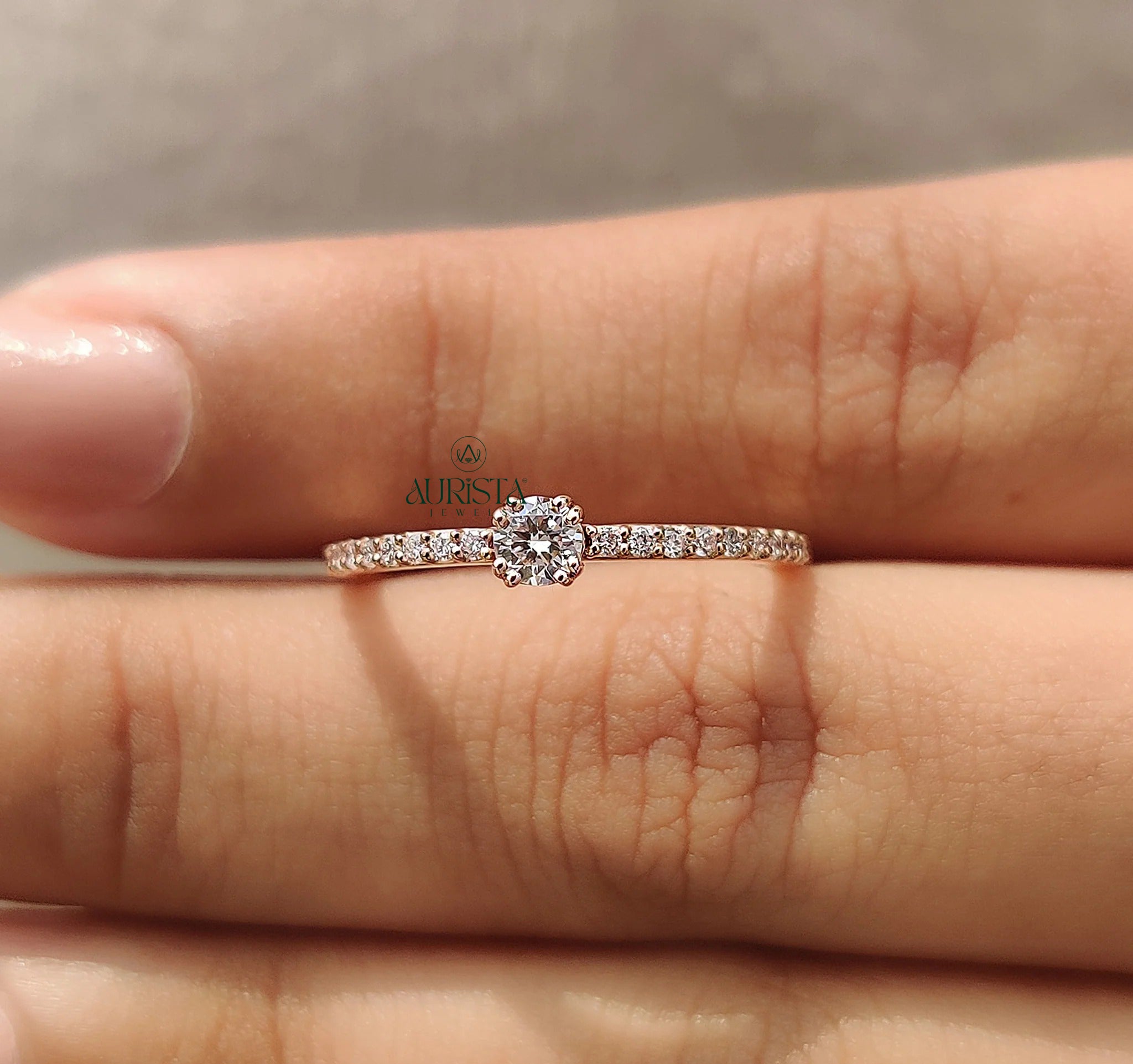 Love in Pave Light – Elegant Ring with Dazzling Sparkle