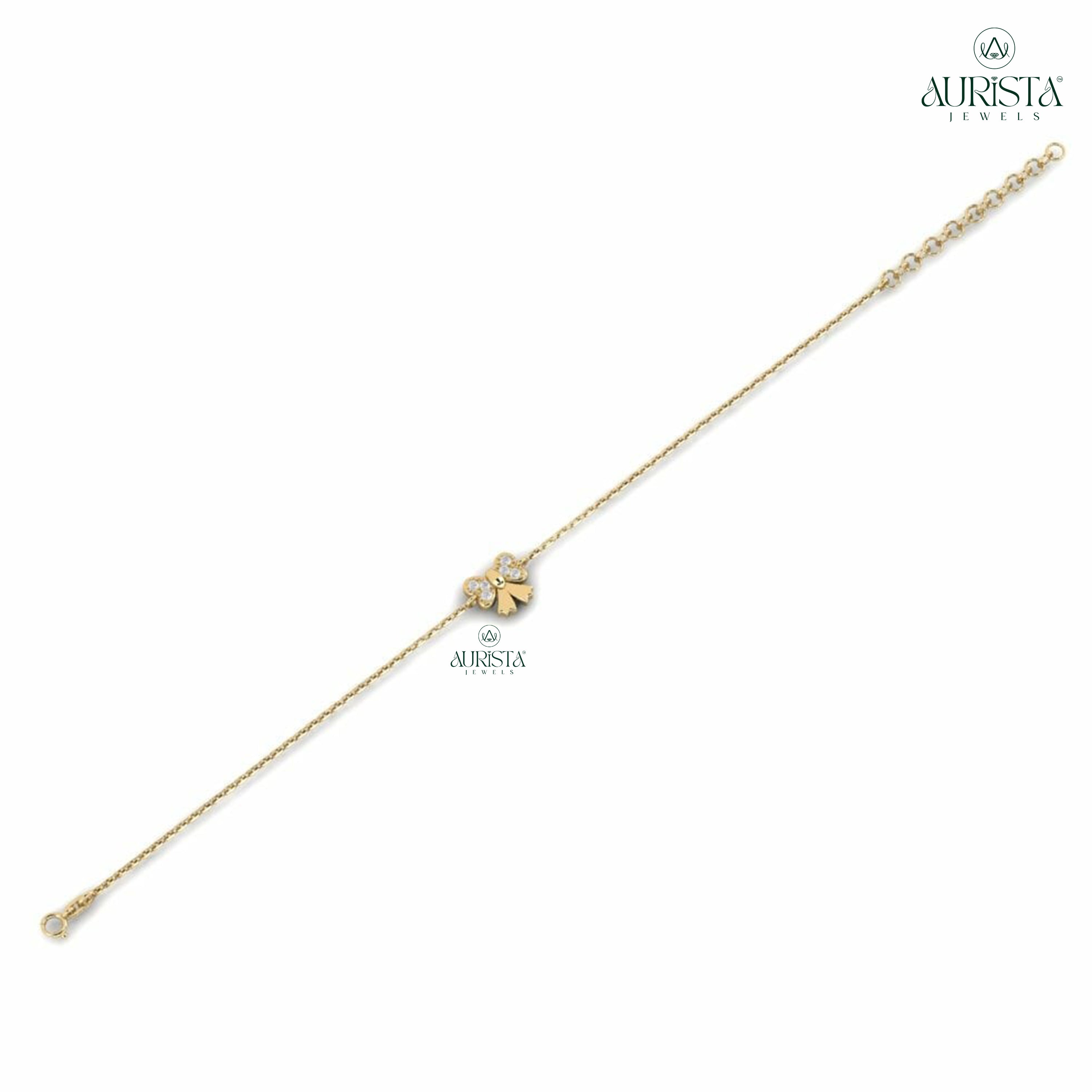 Infinite Spark – Bracelet with Round Diamond Charm