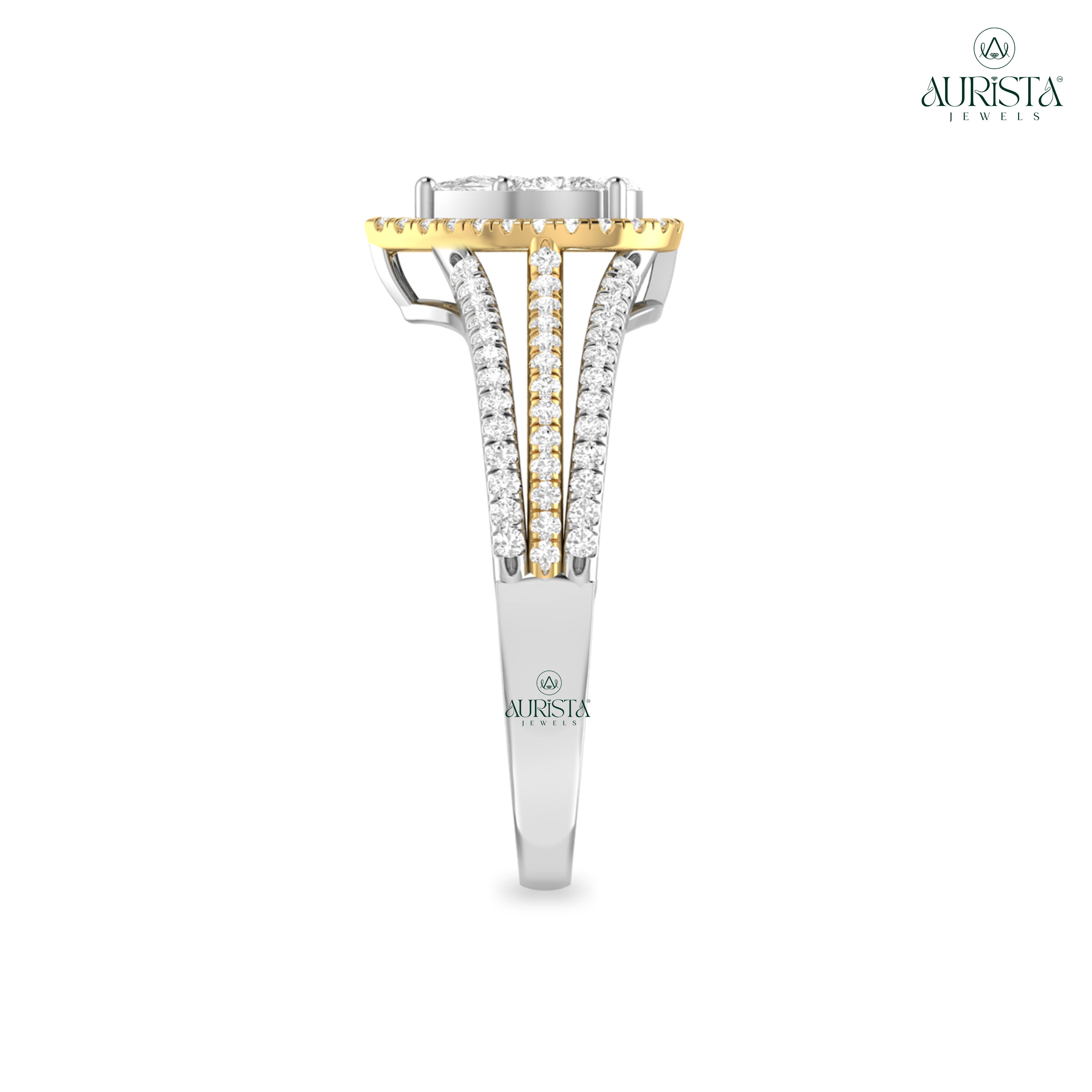 Forever Bound – White Gold Ring with Round Diamond