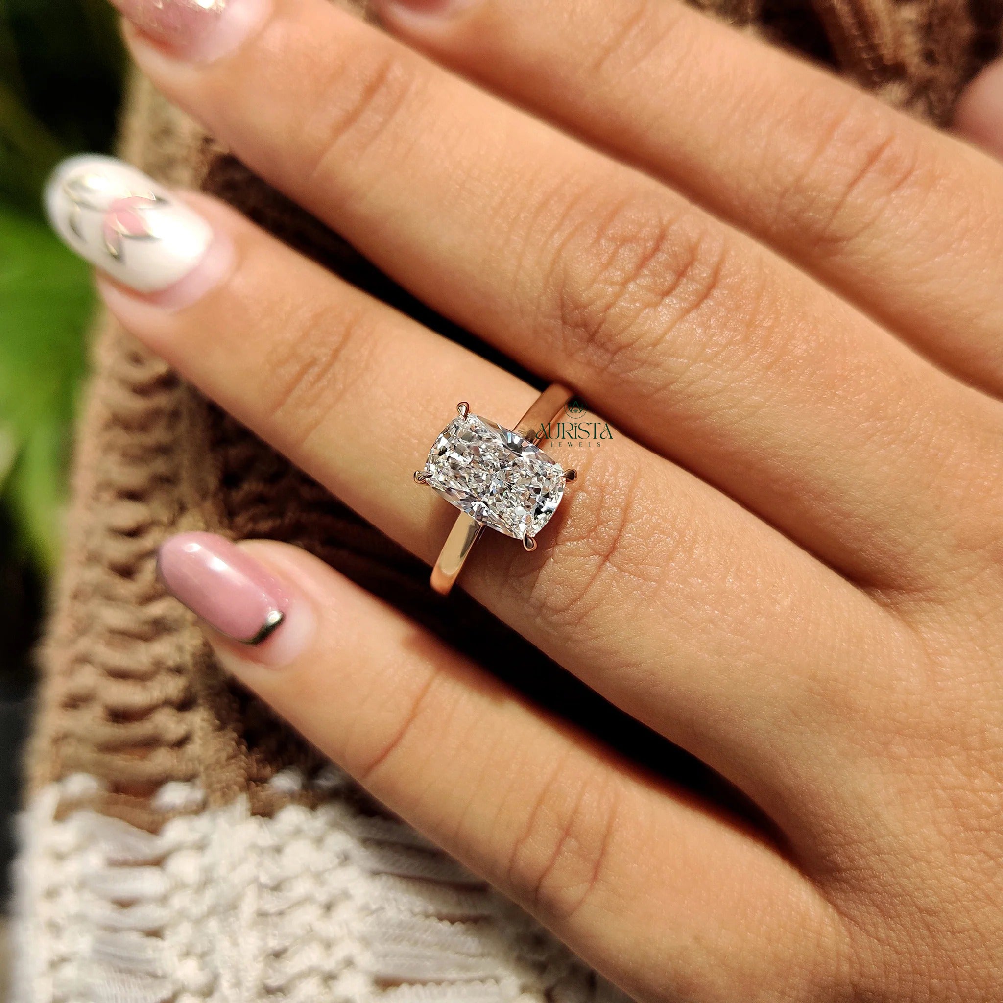Everyday Solitaire Diamond Ring with Subtle Shine