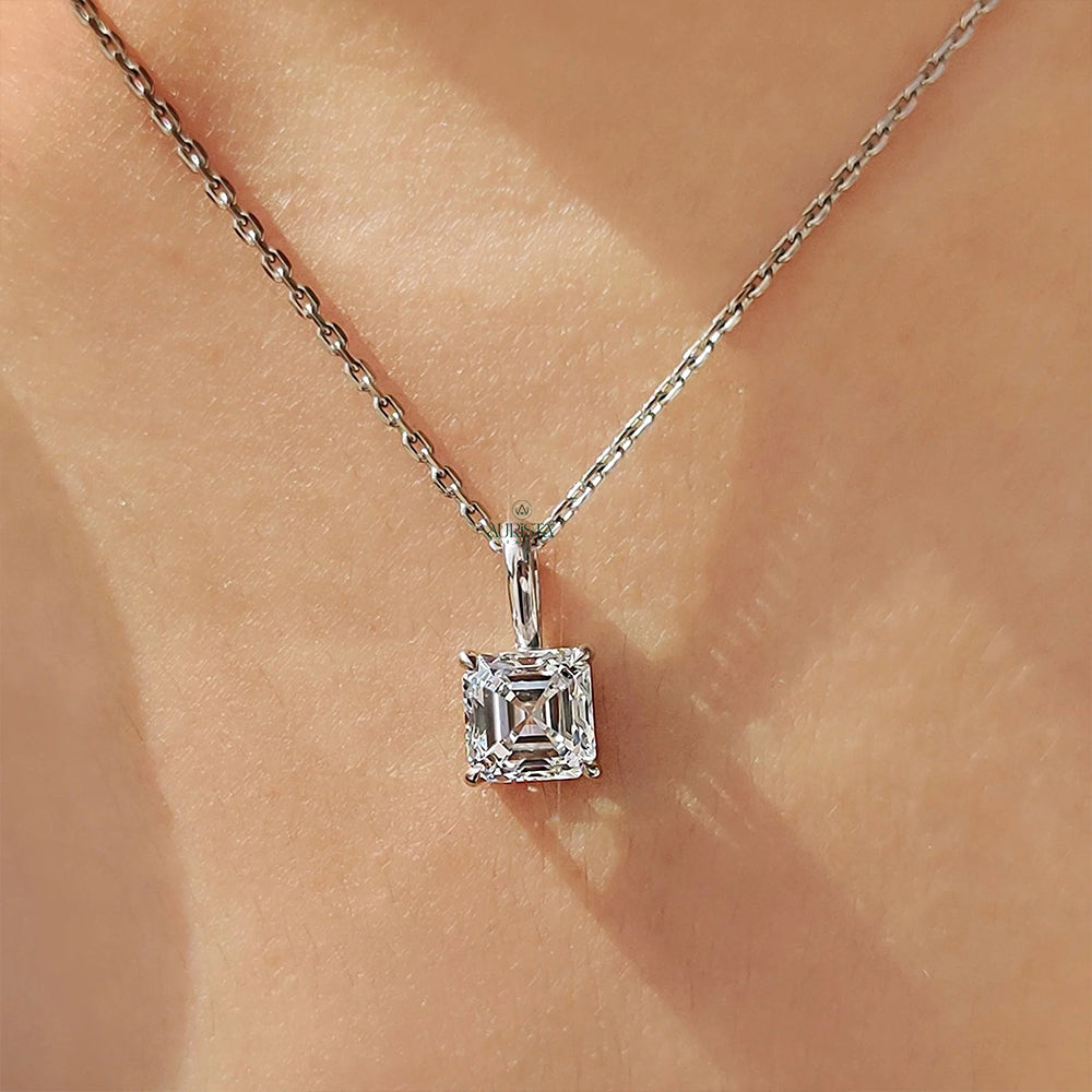 Forever Shine Solitaire Diamond Pendant in White Gold