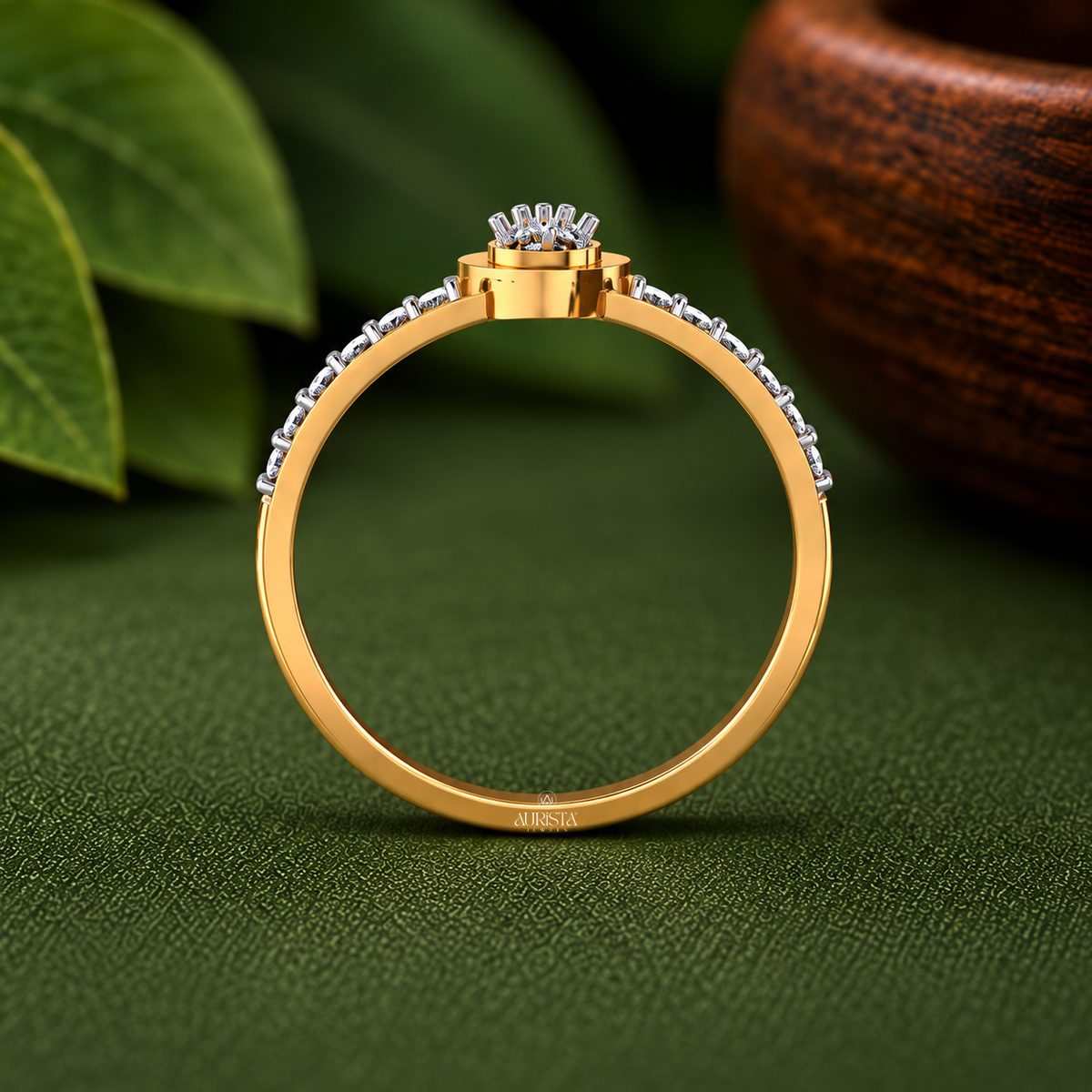 Heart Cluster Accent Ring Lab Grown in Diamond Fine Jewelry