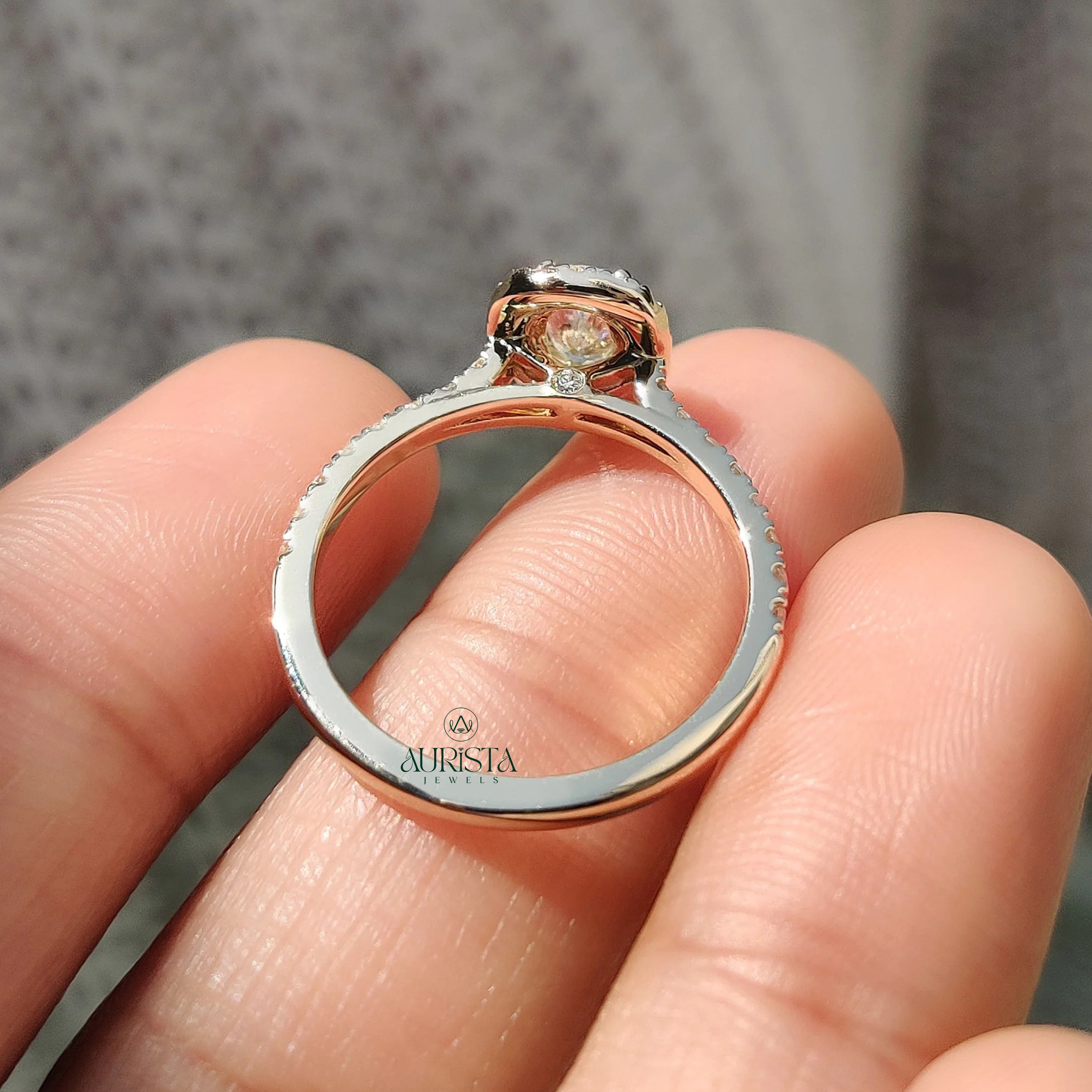 The Timeless Oval: Brilliant Diamond Halo Ring