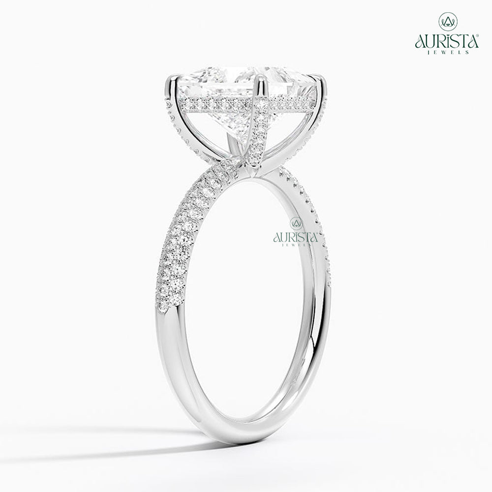 Endless Vows White Gold Ring with Princess Diamond