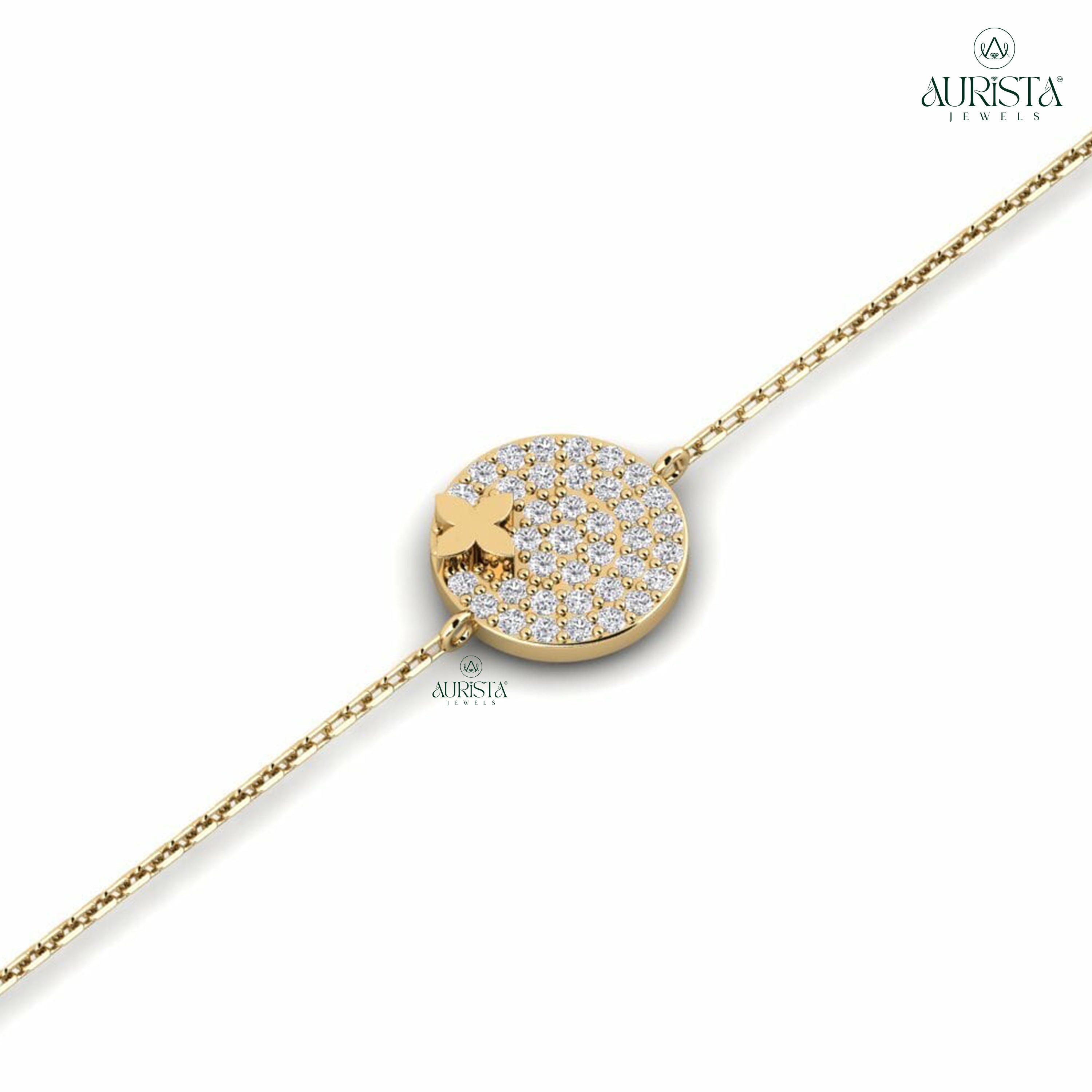 Bond Eternal – swan bracelet with Round Diamonds
