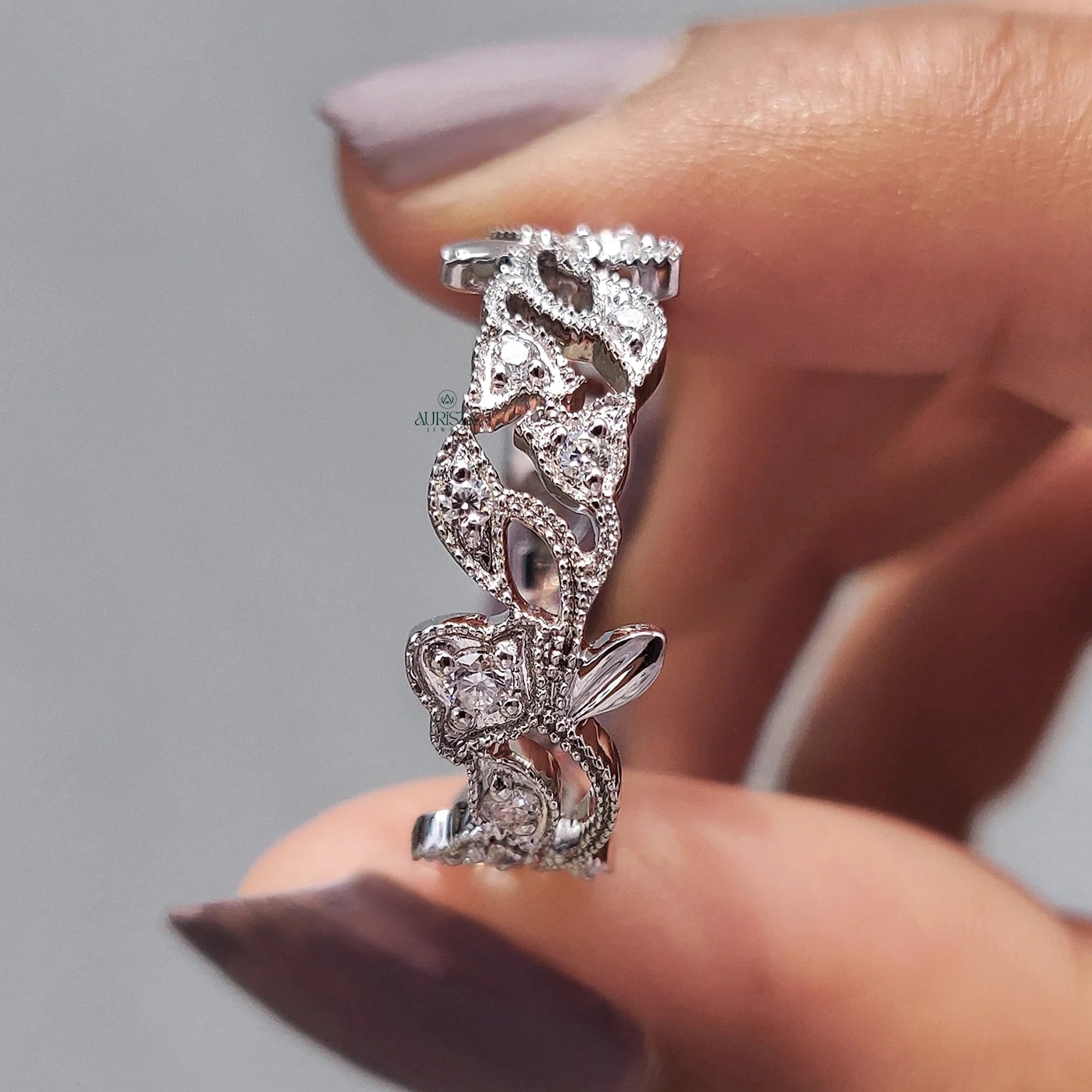 Royal Diamond Crown Band Ring