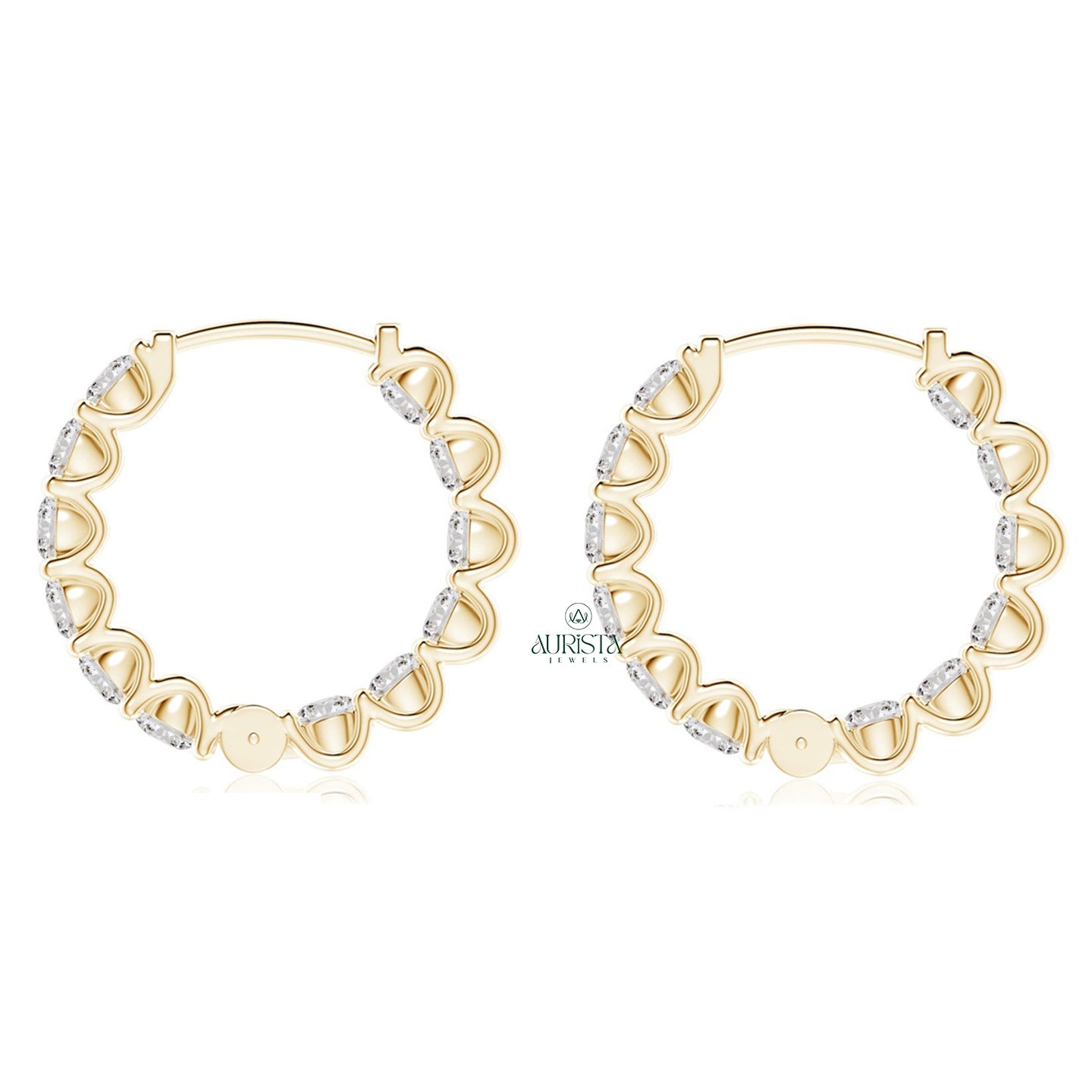 Fancy Earrings with Fine Diamond