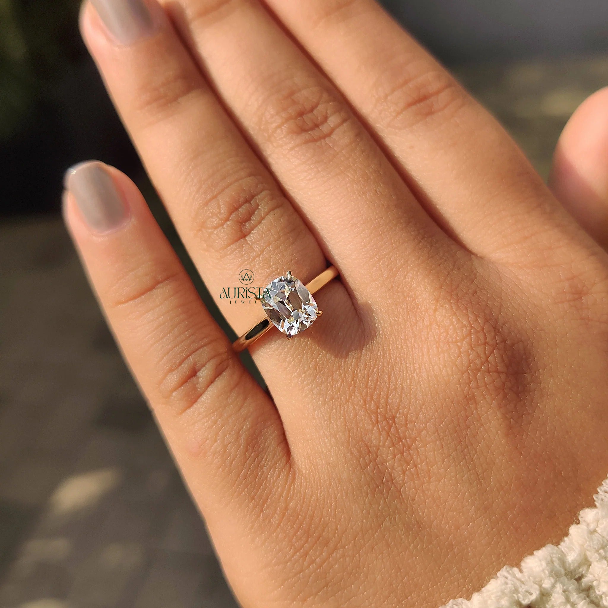 Beautiful Simplicity in a Diamond Solitaire Ring