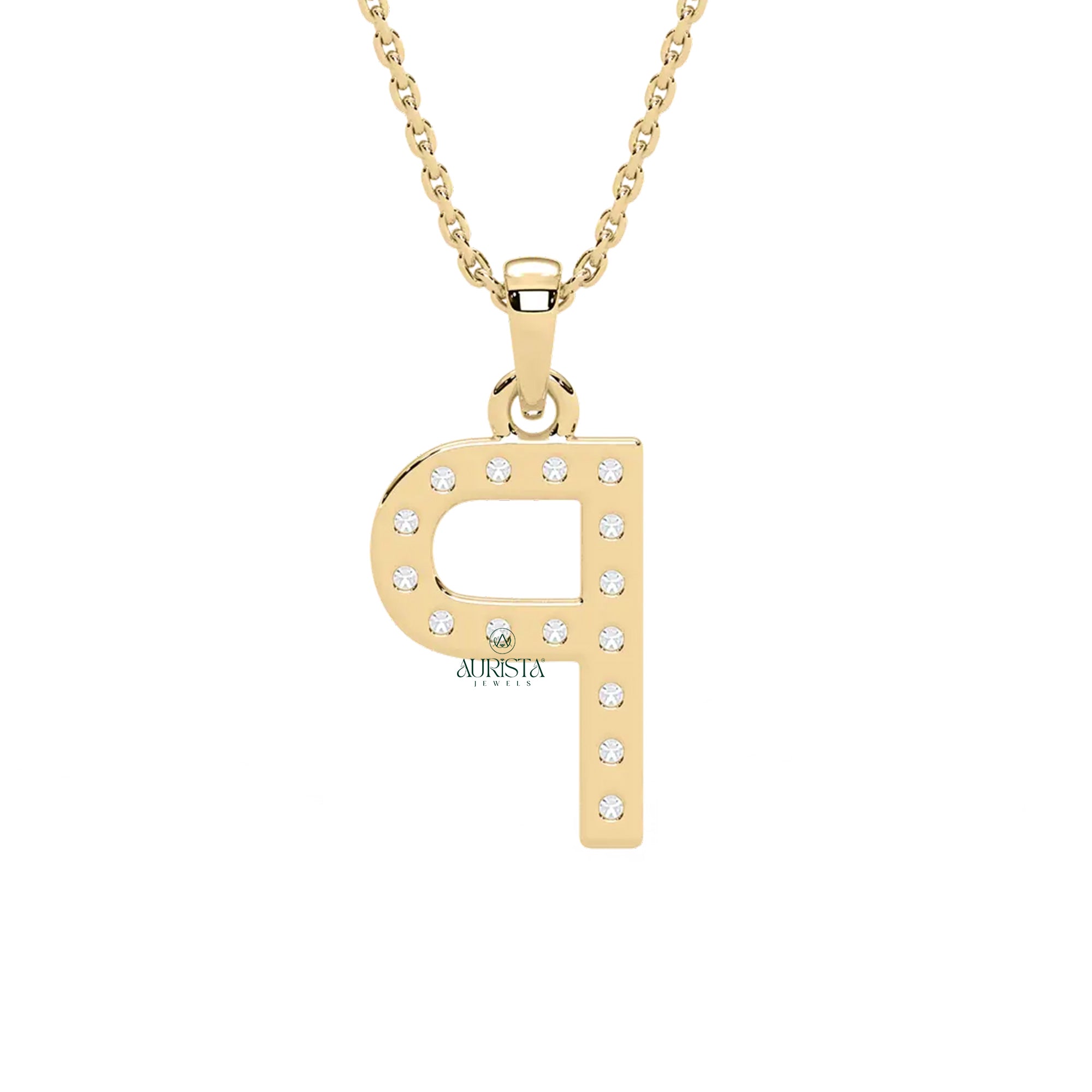 Diamond Initial Necklace