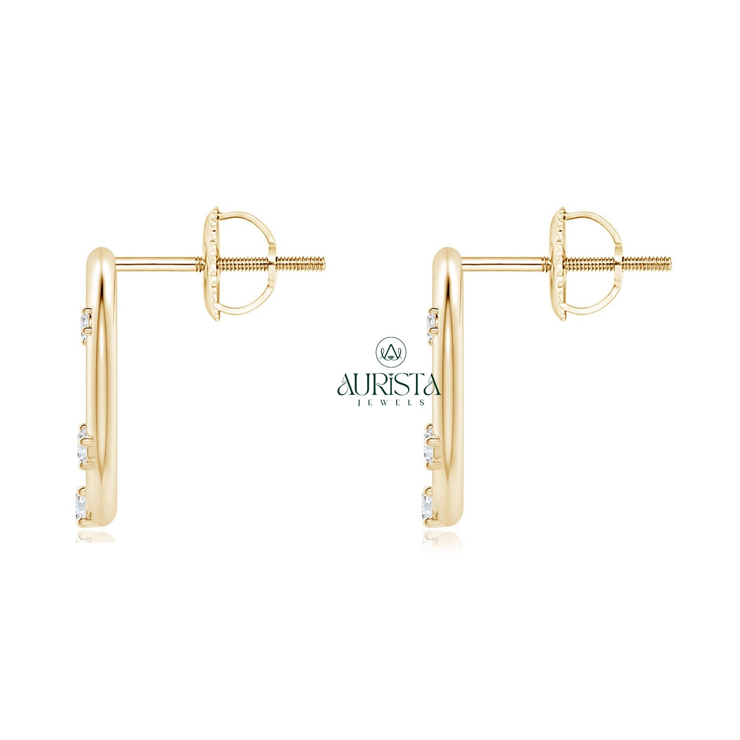 Modern Earrings with Dazzling Diamond