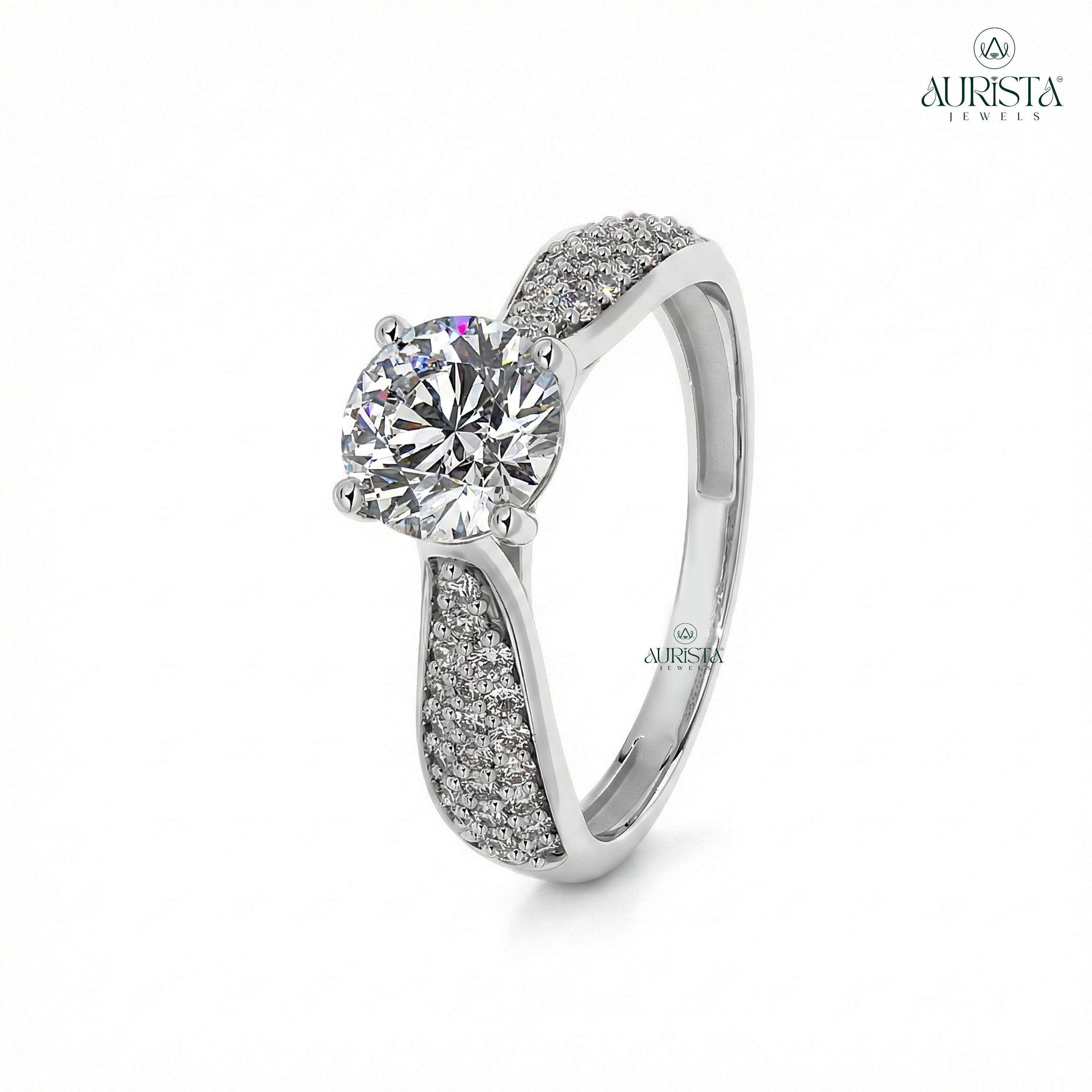 Promise Eternal – White Gold Ring with Round Diamond