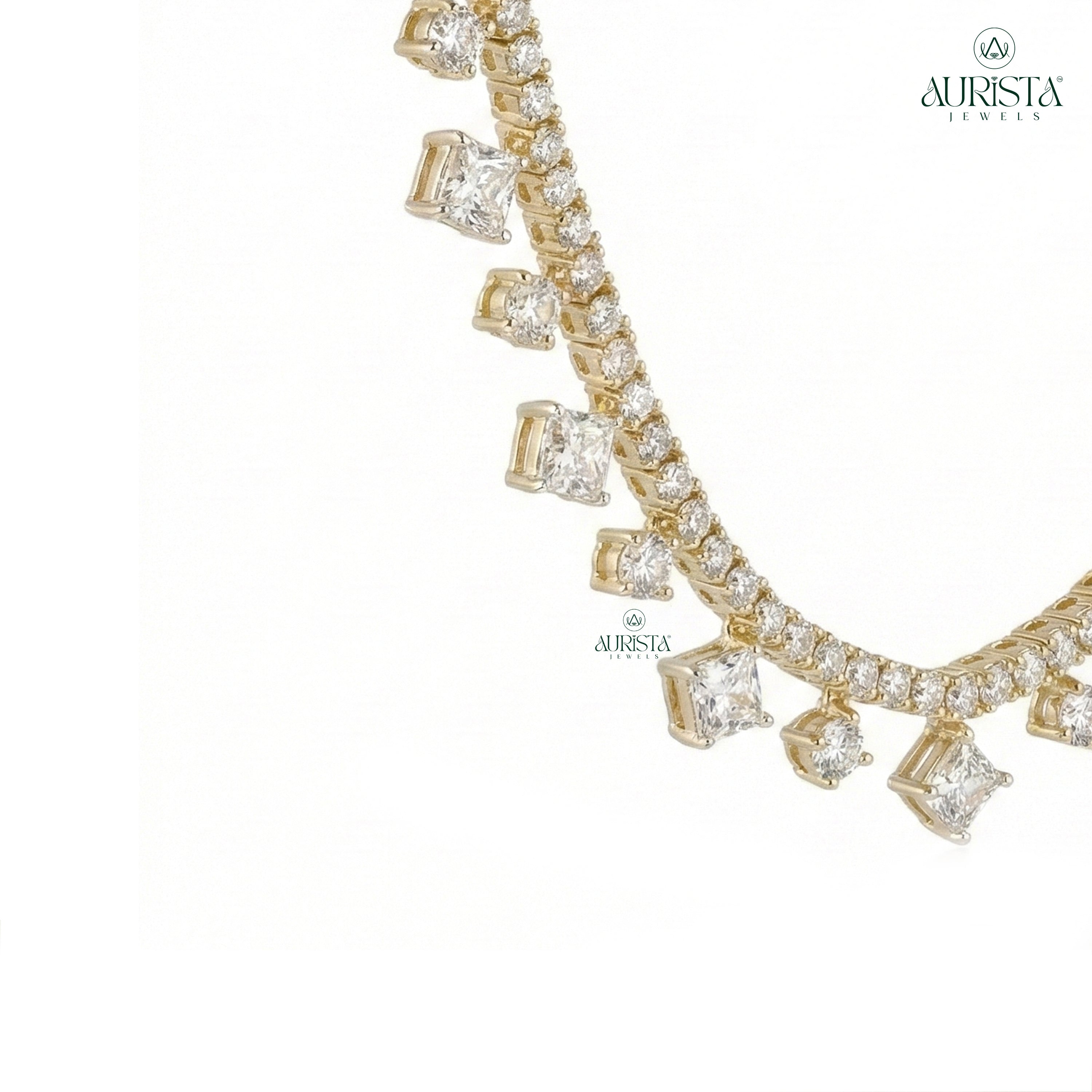 Eternal Shine Diamond Necklace in Gold