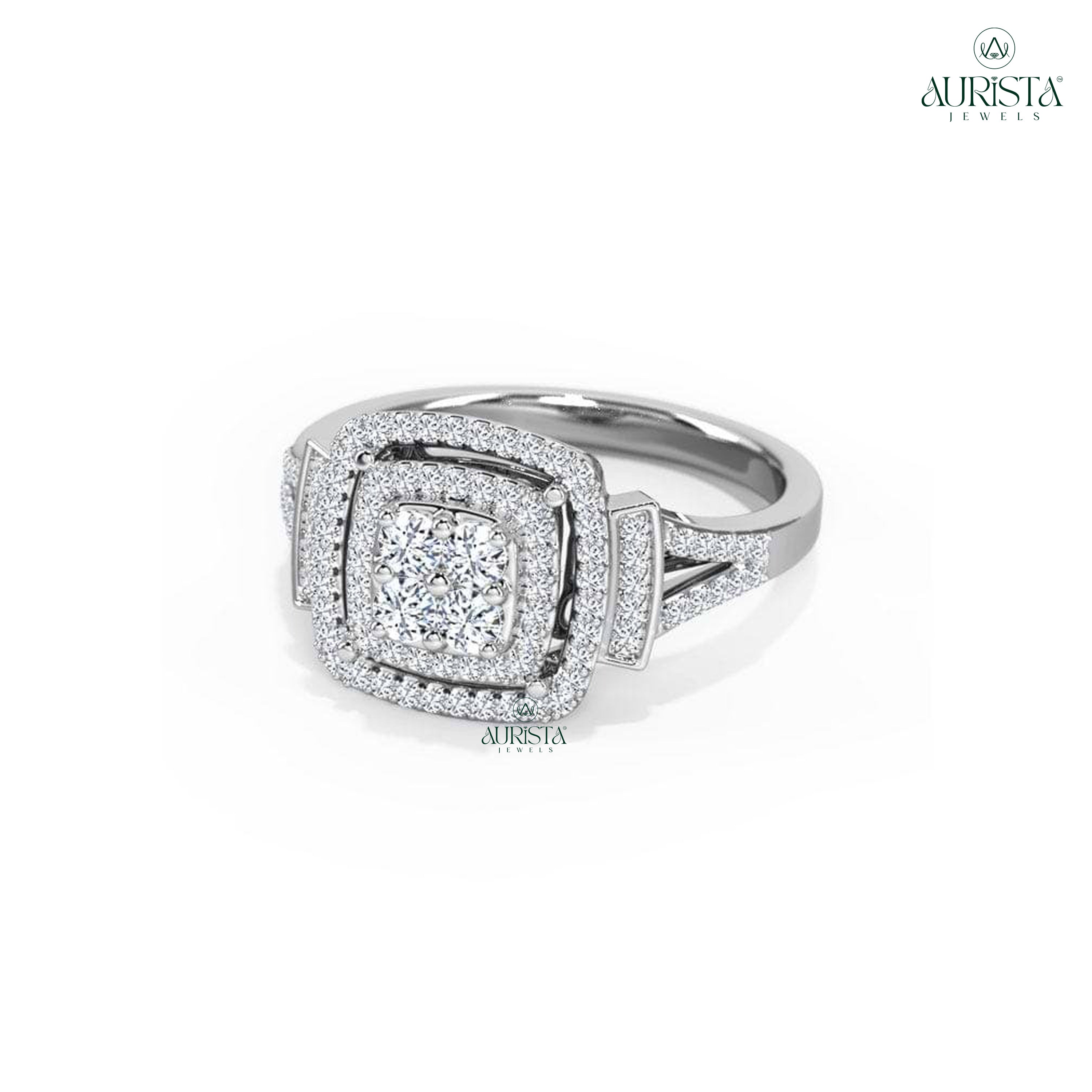 Timeless Vows – White Gold Ring with Round Diamond