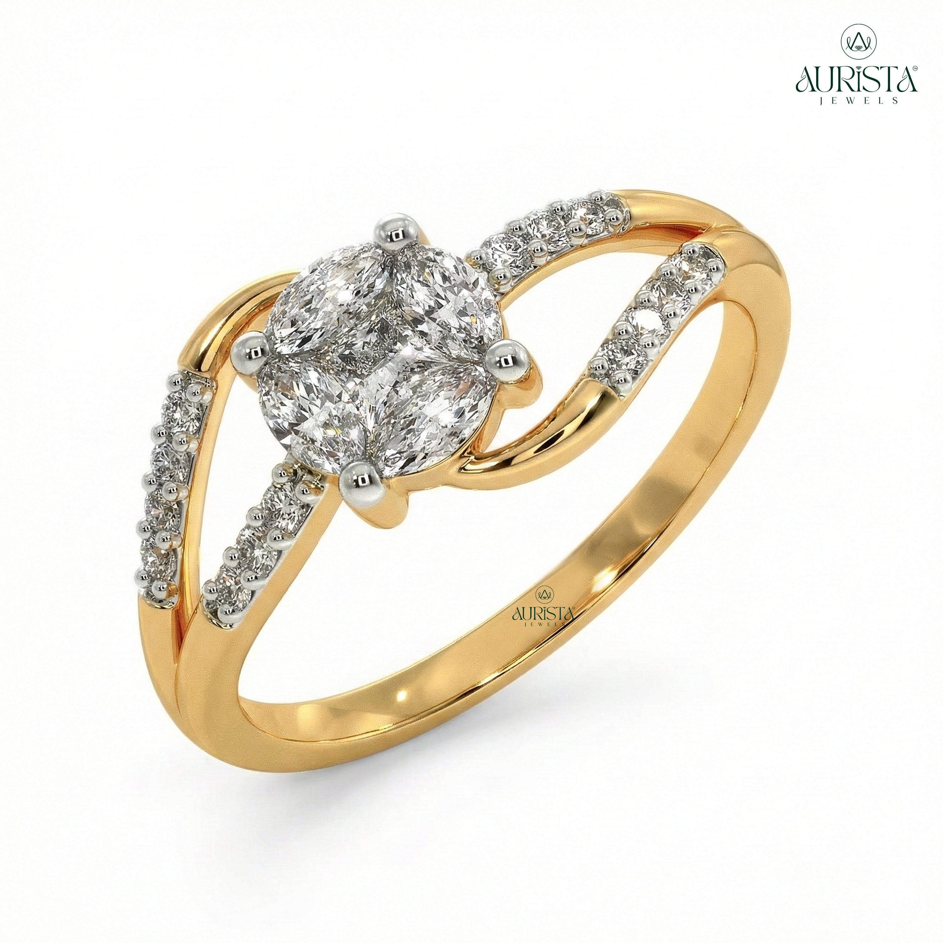 Timeless Union – Yellow Gold Band with Round Diamond
