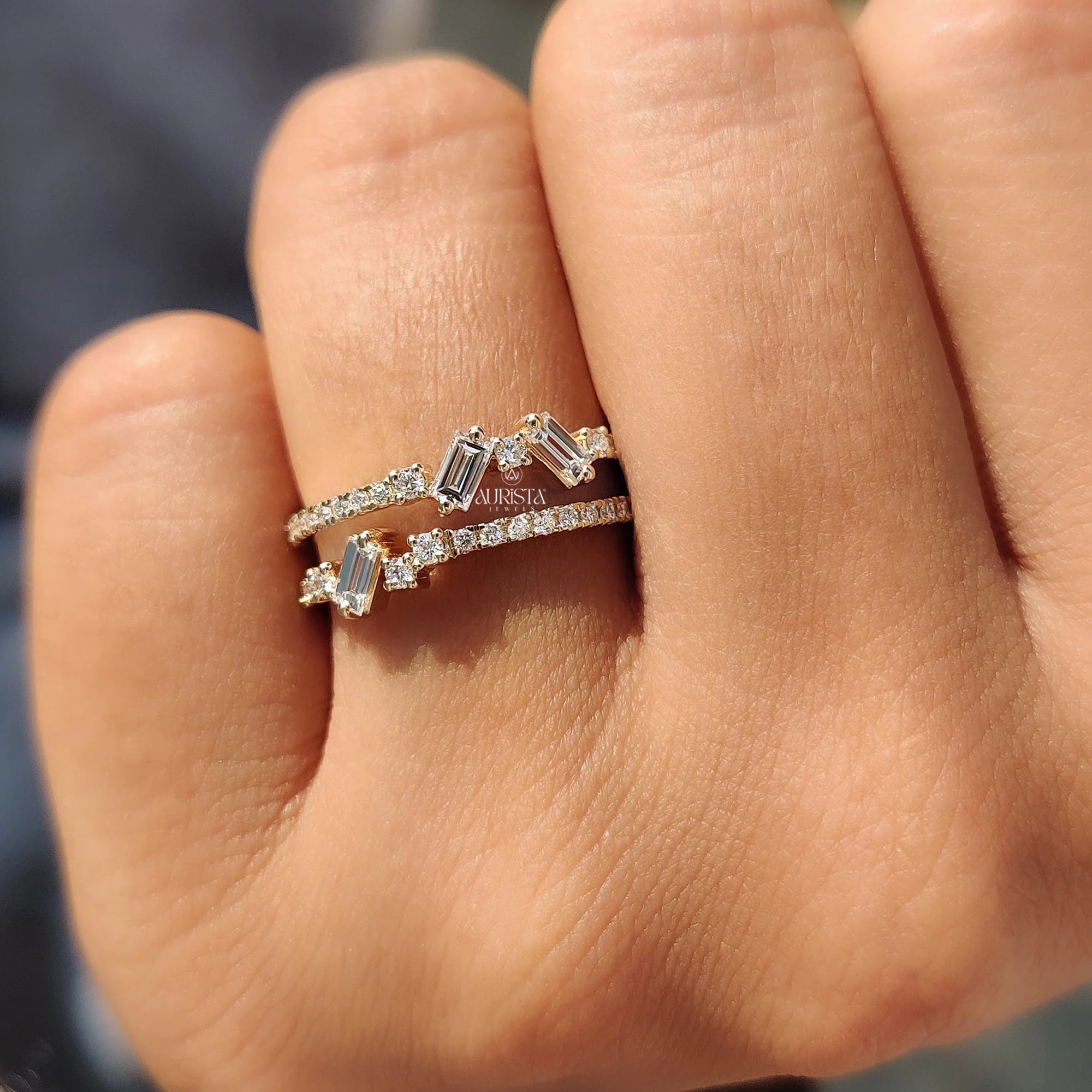 Timeless Vows Diamond Stacking Ring Set