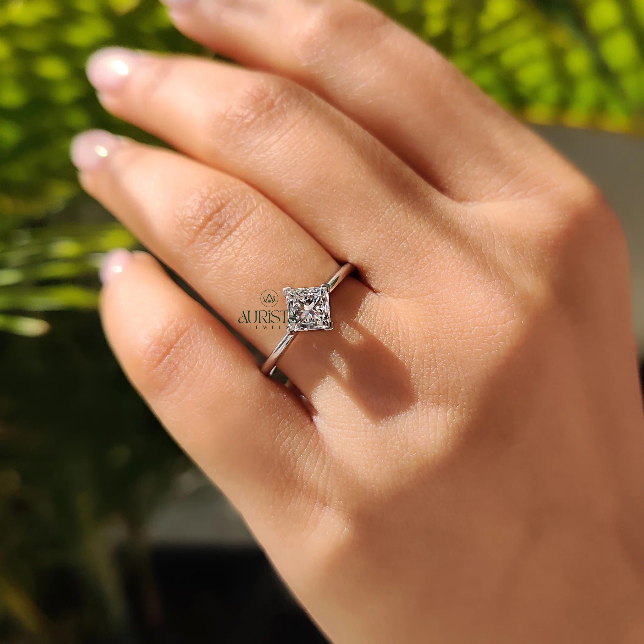 Beautiful Simplicity in a Diamond Solitaire Ring