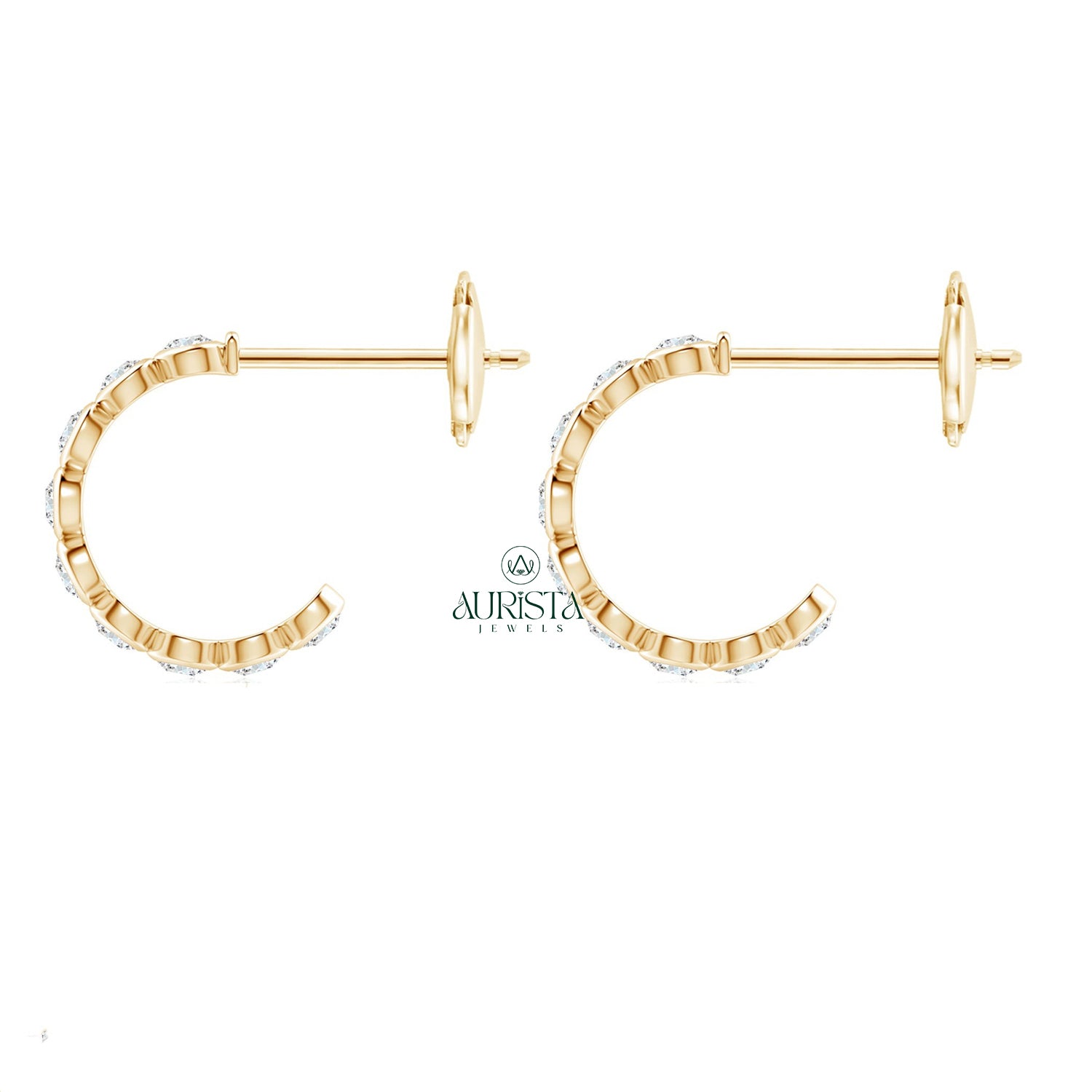Lavish Earrings with Brilliant Diamond