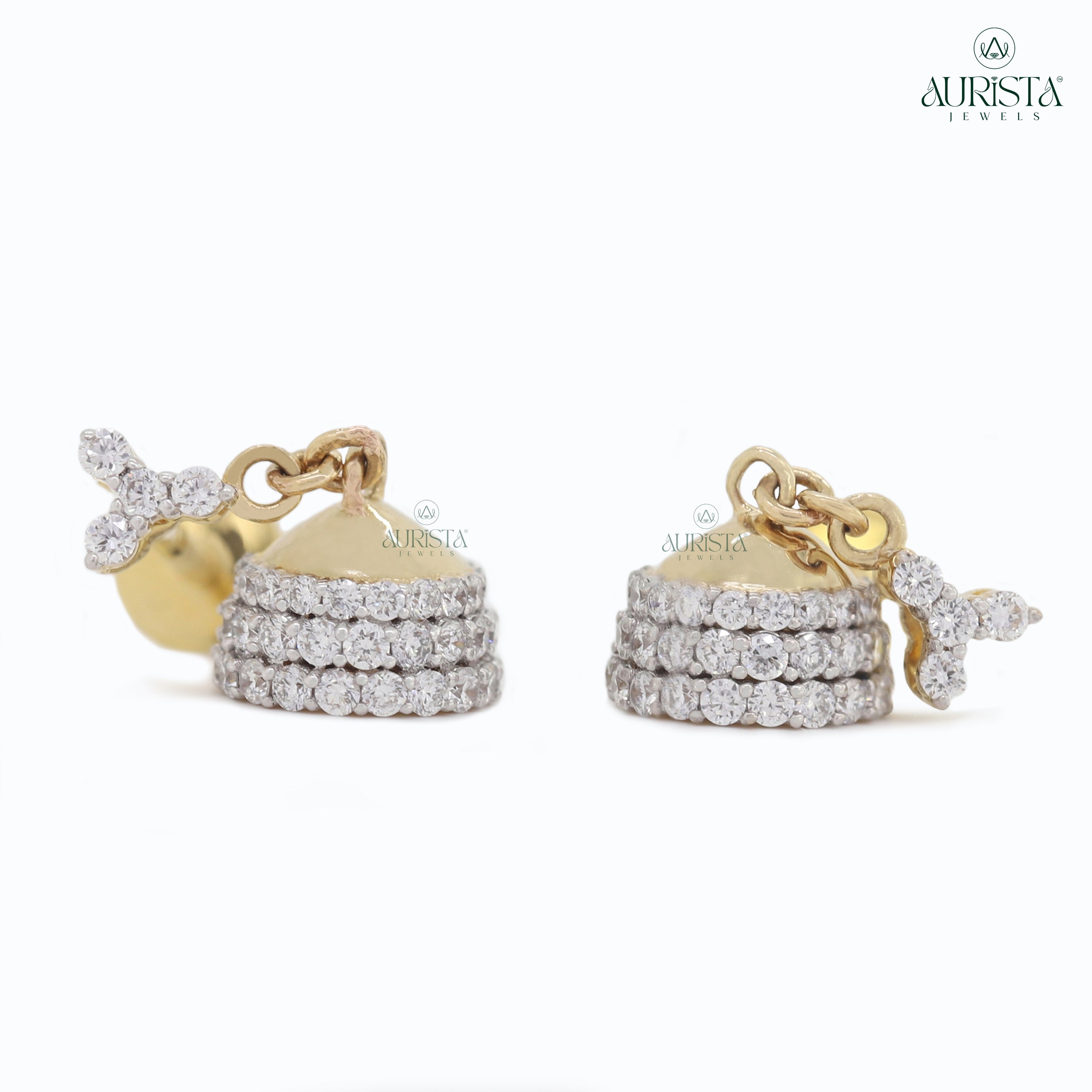 Sparkling Whispers – Diamond Stud Earrings