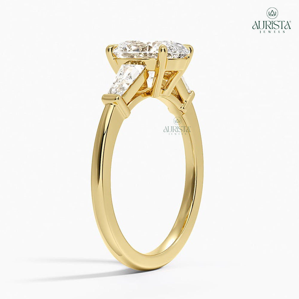 Forever in Yellow Gold Ring with Oval Diamond