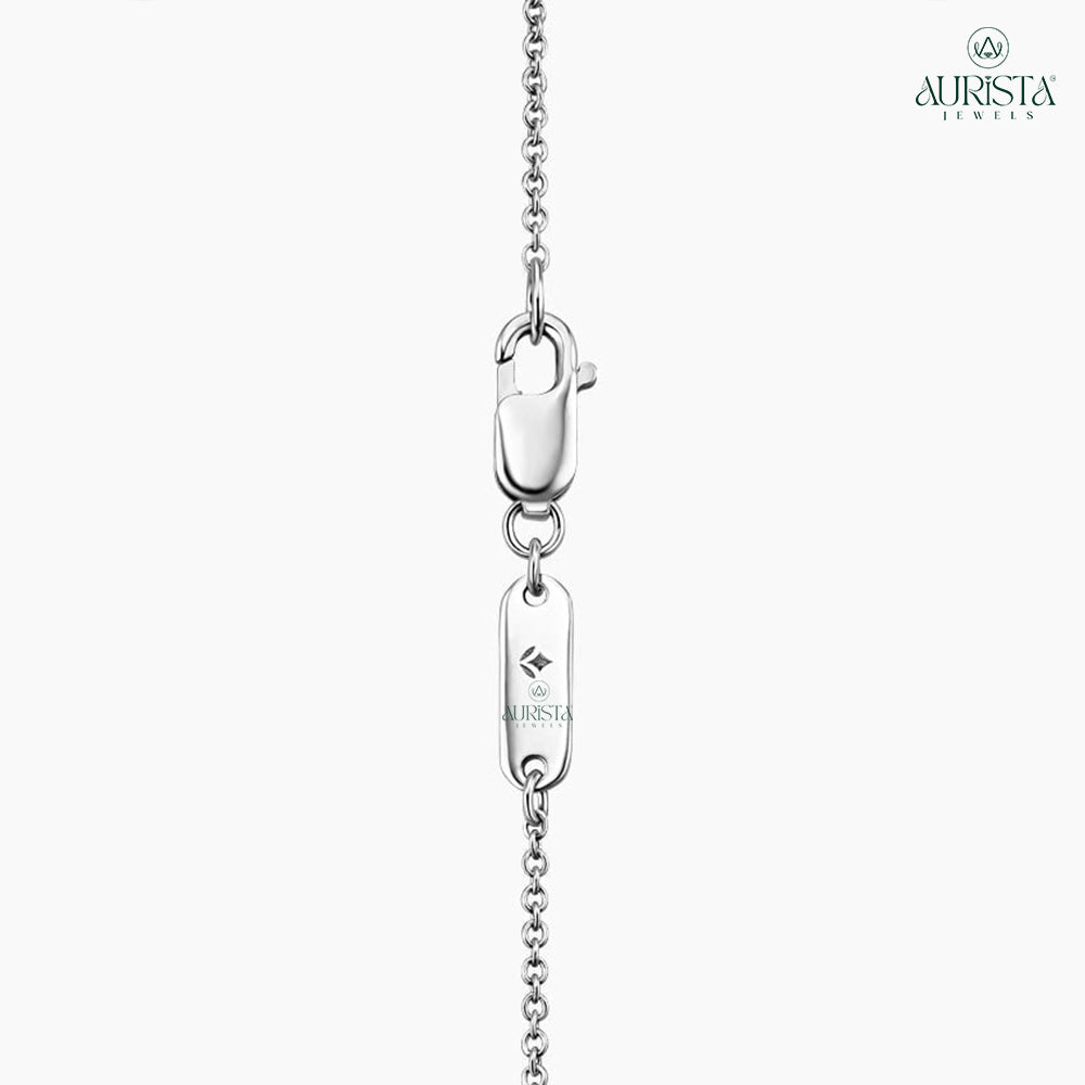 Pure Shine Round Brilliant Diamond Pendant in White Gold