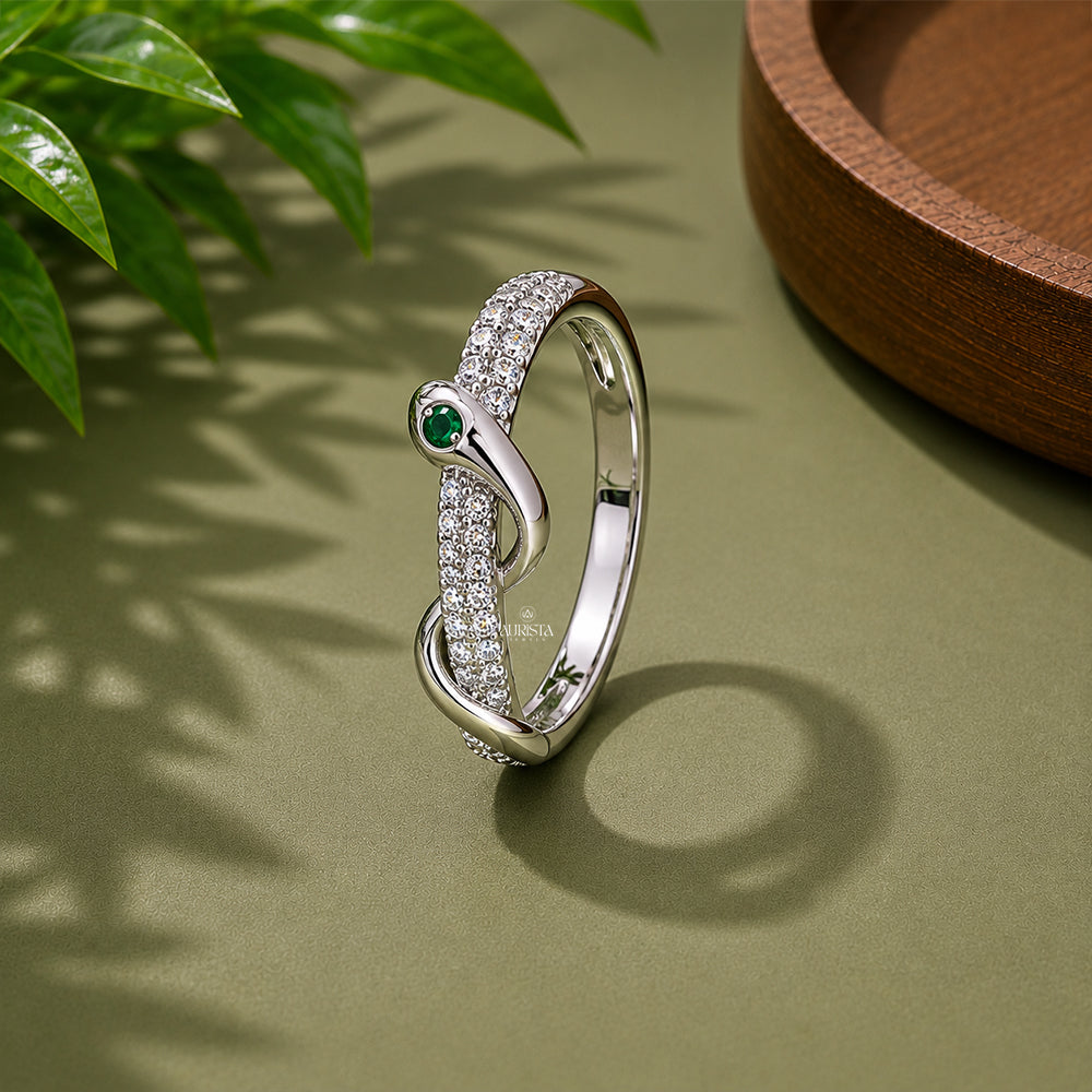 Twisted Round Moissanite Pave Ring, Infinity Silver Band, Delicate Stacking Promise