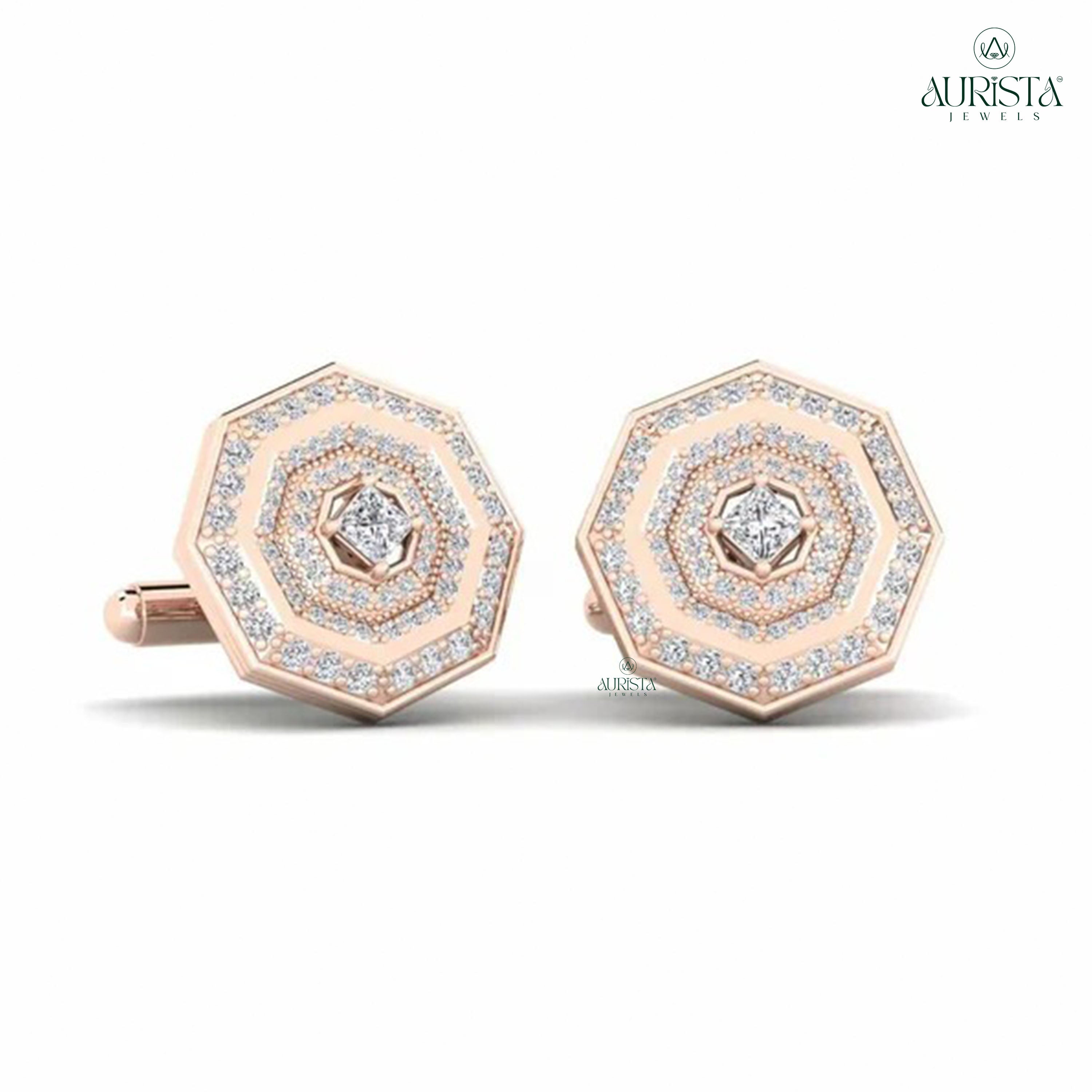 Eternal Devotion Men’s Diamond Cufflinks