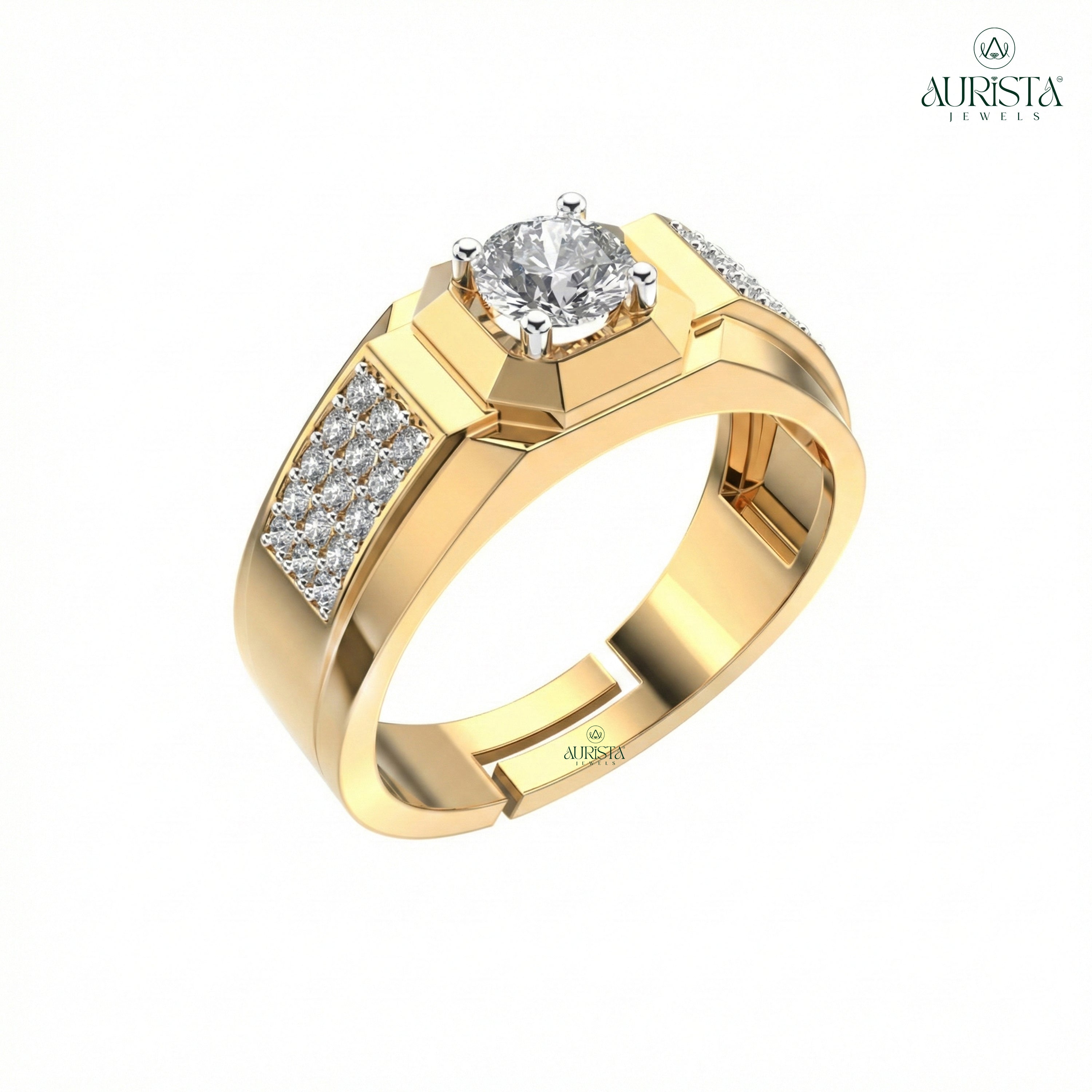 Elegant Diamond Band for Men