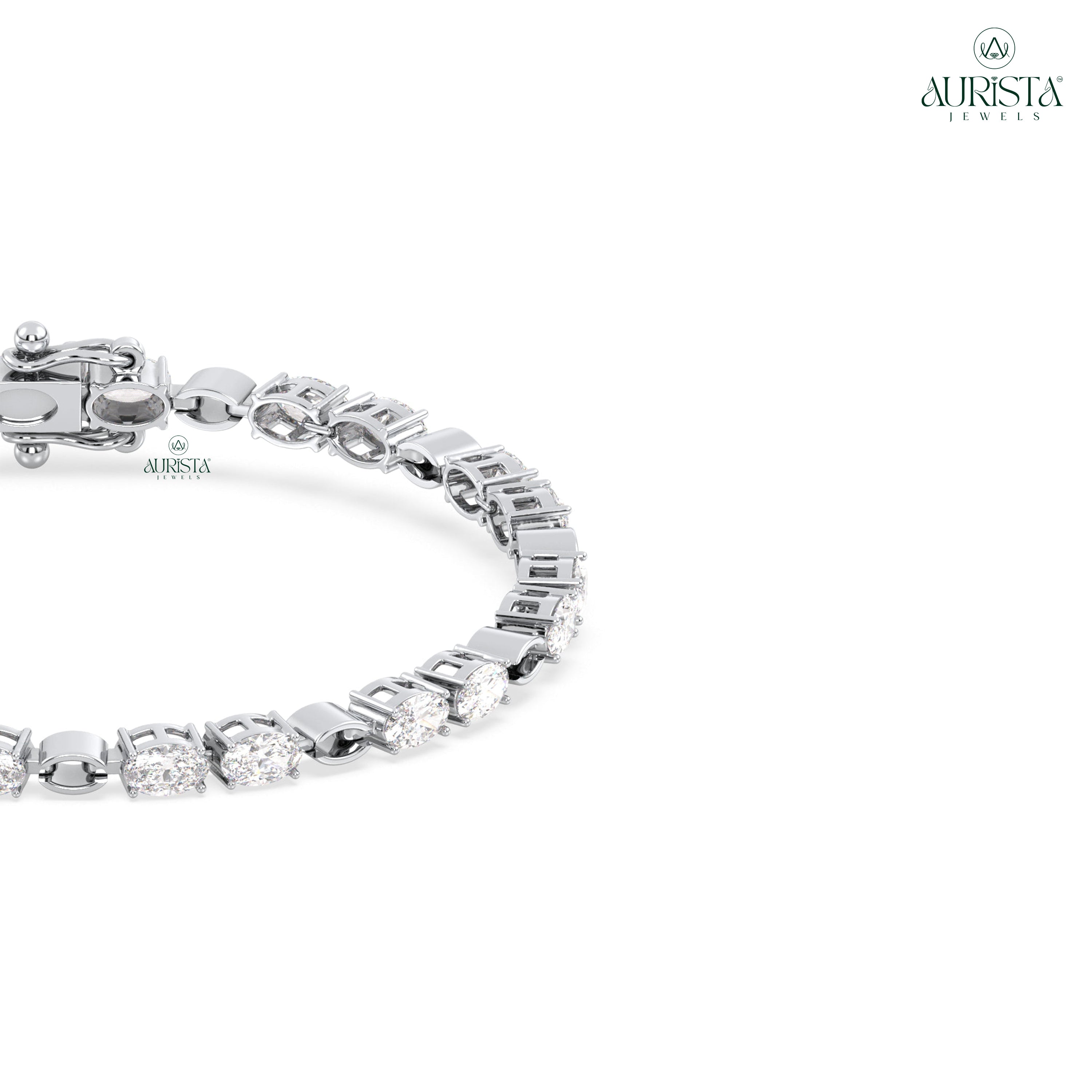 Timeless Shine – Tennis Bracelet with Oval Diamonds