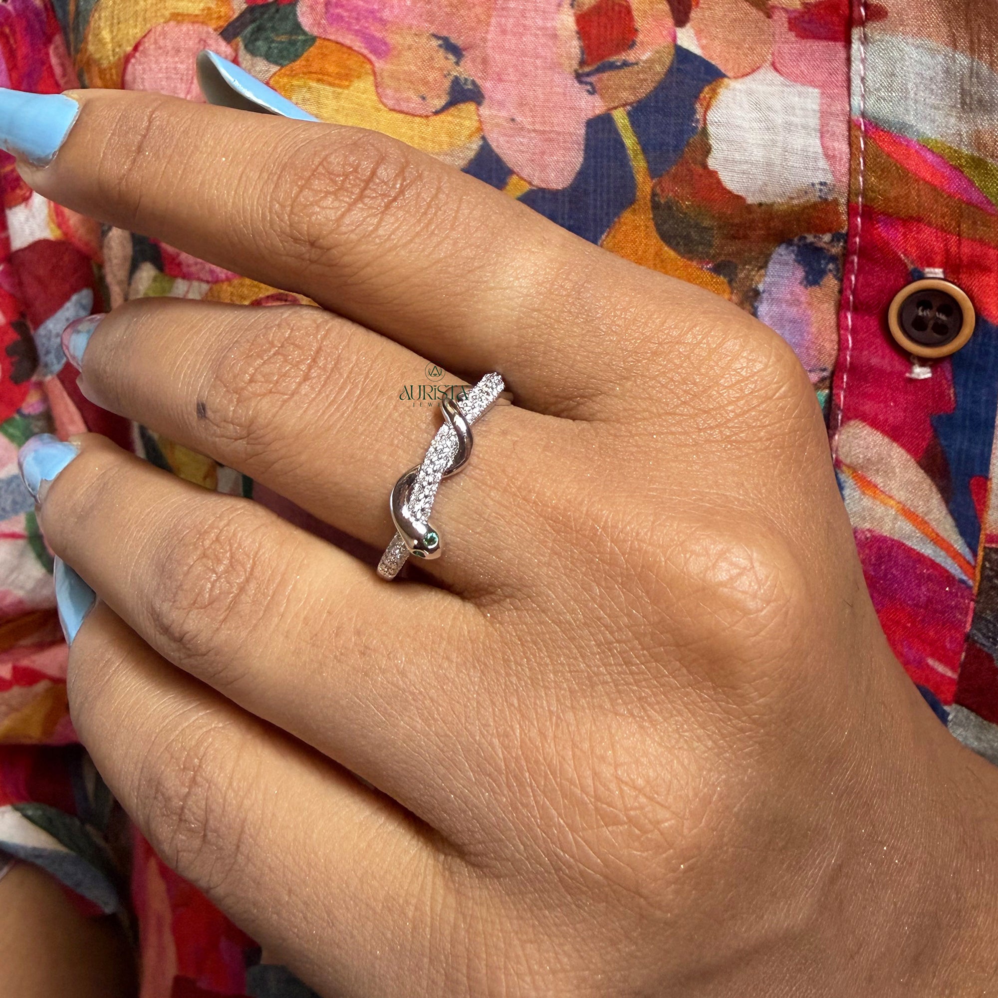 Twisted Round Moissanite Pave Ring, Infinity Silver Band, Delicate Stacking Promise