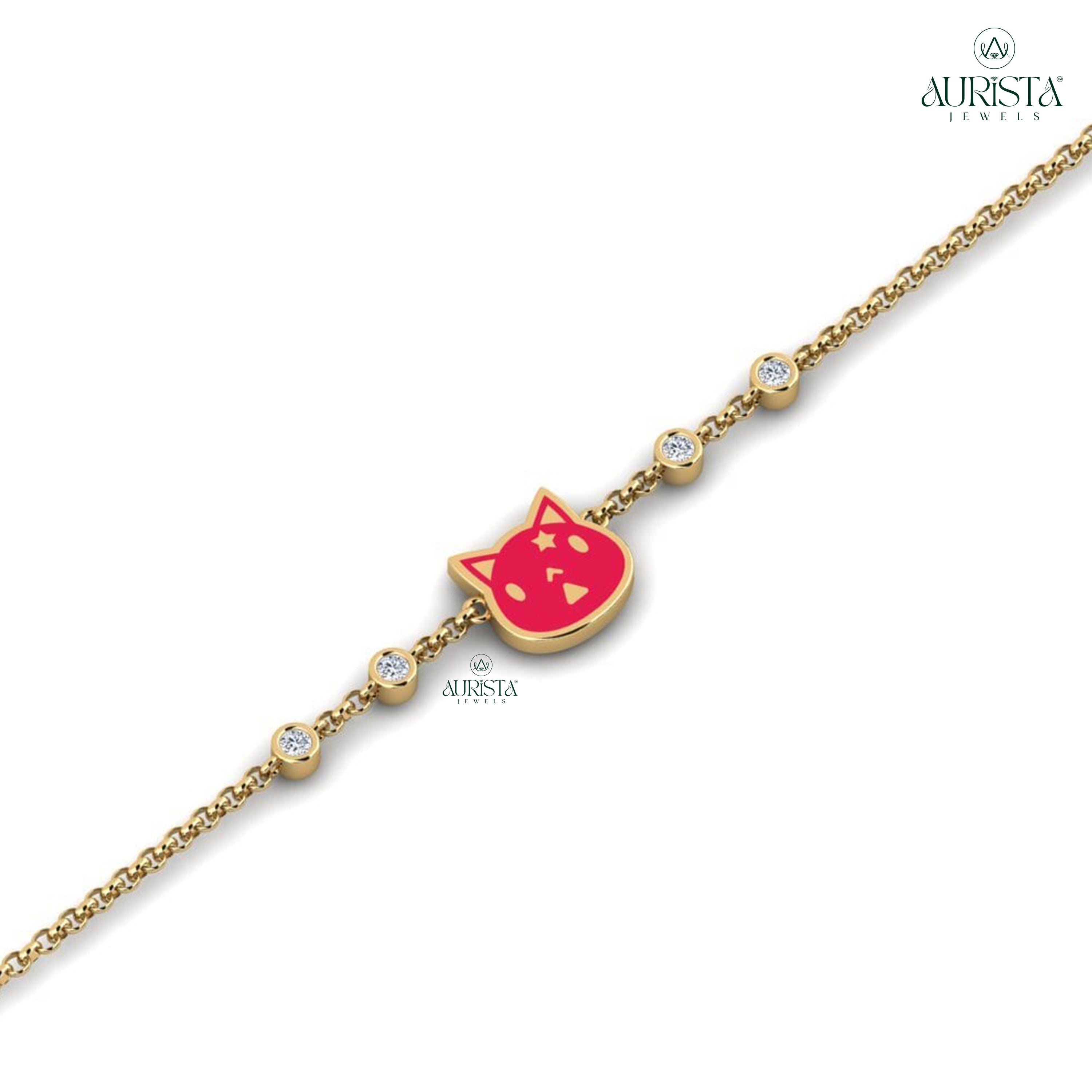 Forever Linked – Curbear Bracelet with Round Diamond