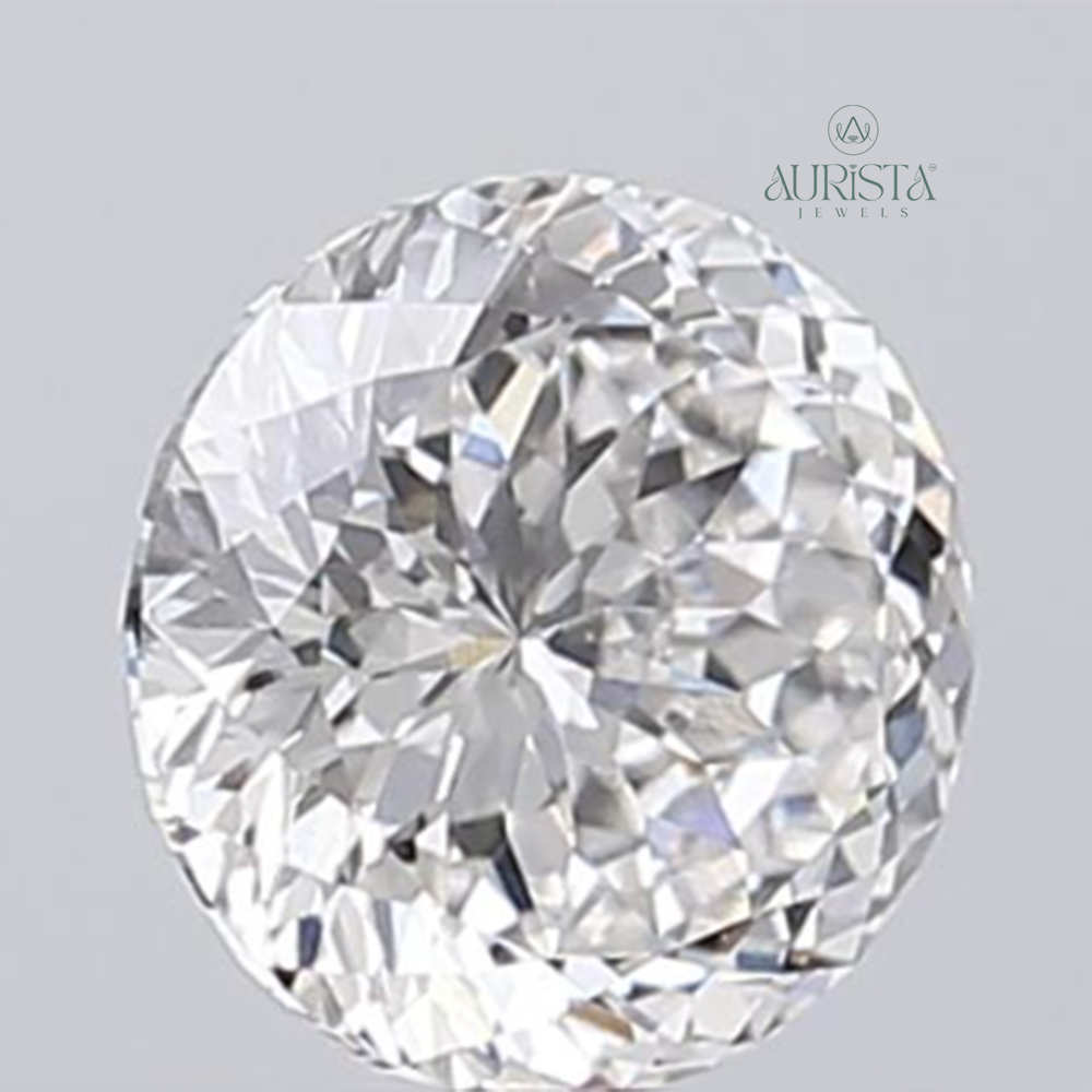 1.00 CT Round Portuguese Shape Lab Diamond for Jewelry