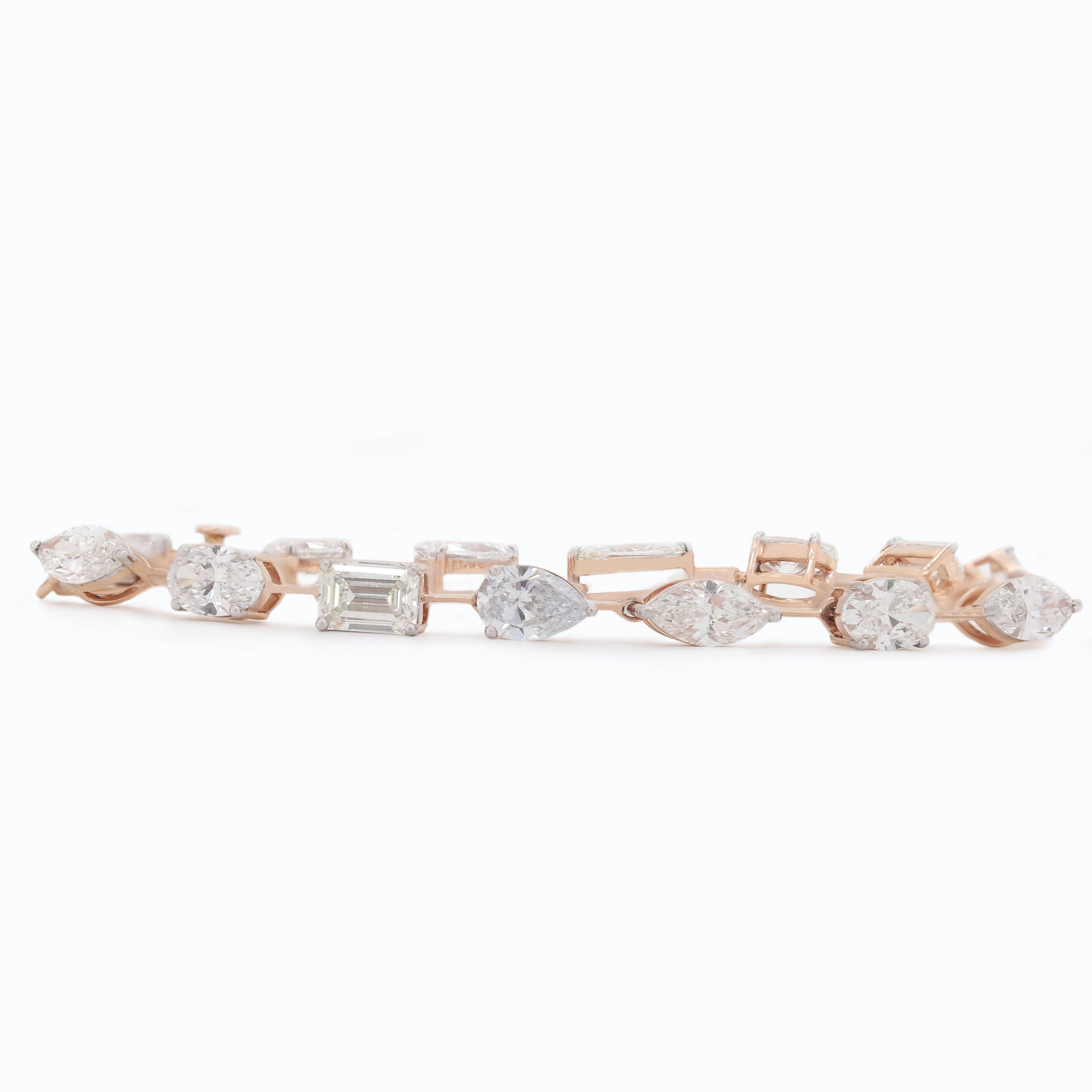 Forever Linked – Rose Gold Diamond Link Bracelet