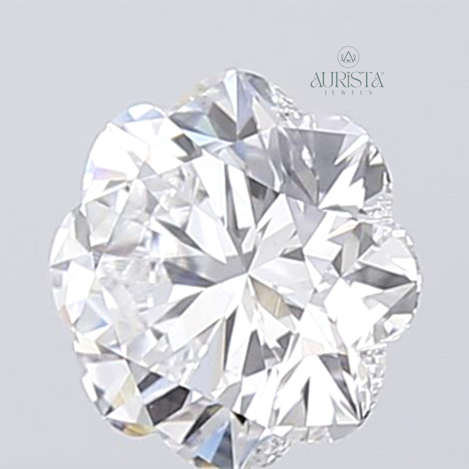 1.25 CT Flower Shape Lab Diamond for Jewelry