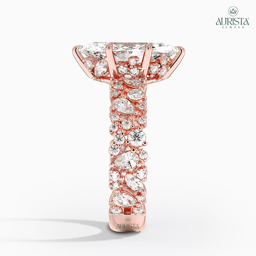 Timeless Promise Rose Gold Ring with Marquise Diamond