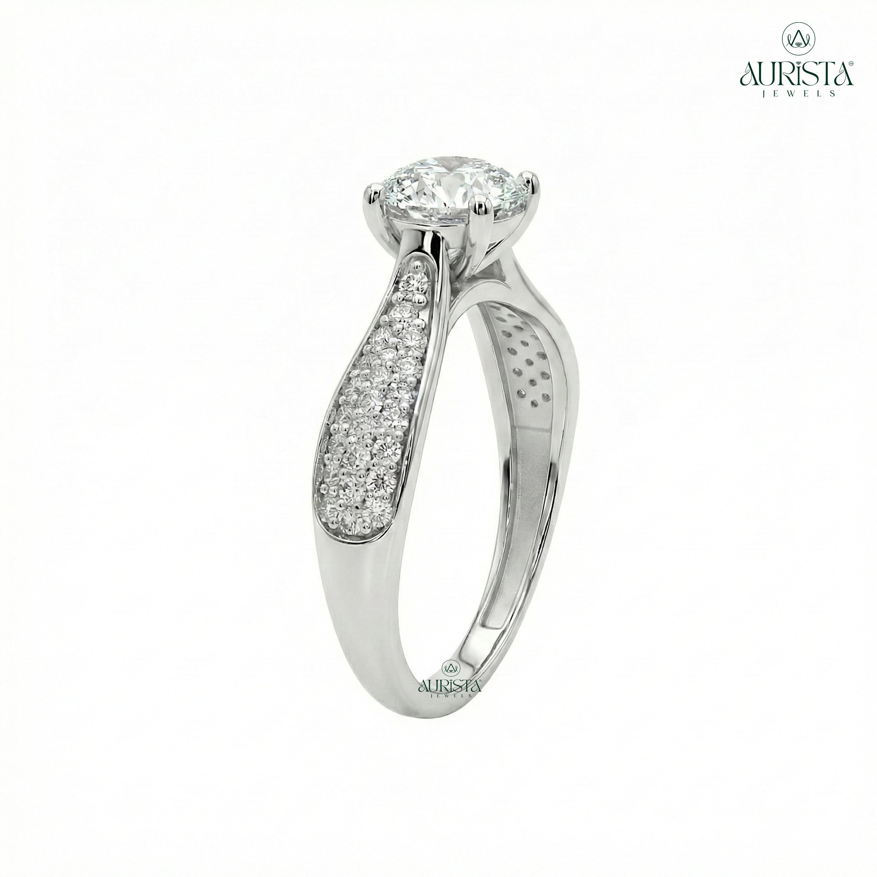 Promise Eternal – White Gold Ring with Round Diamond