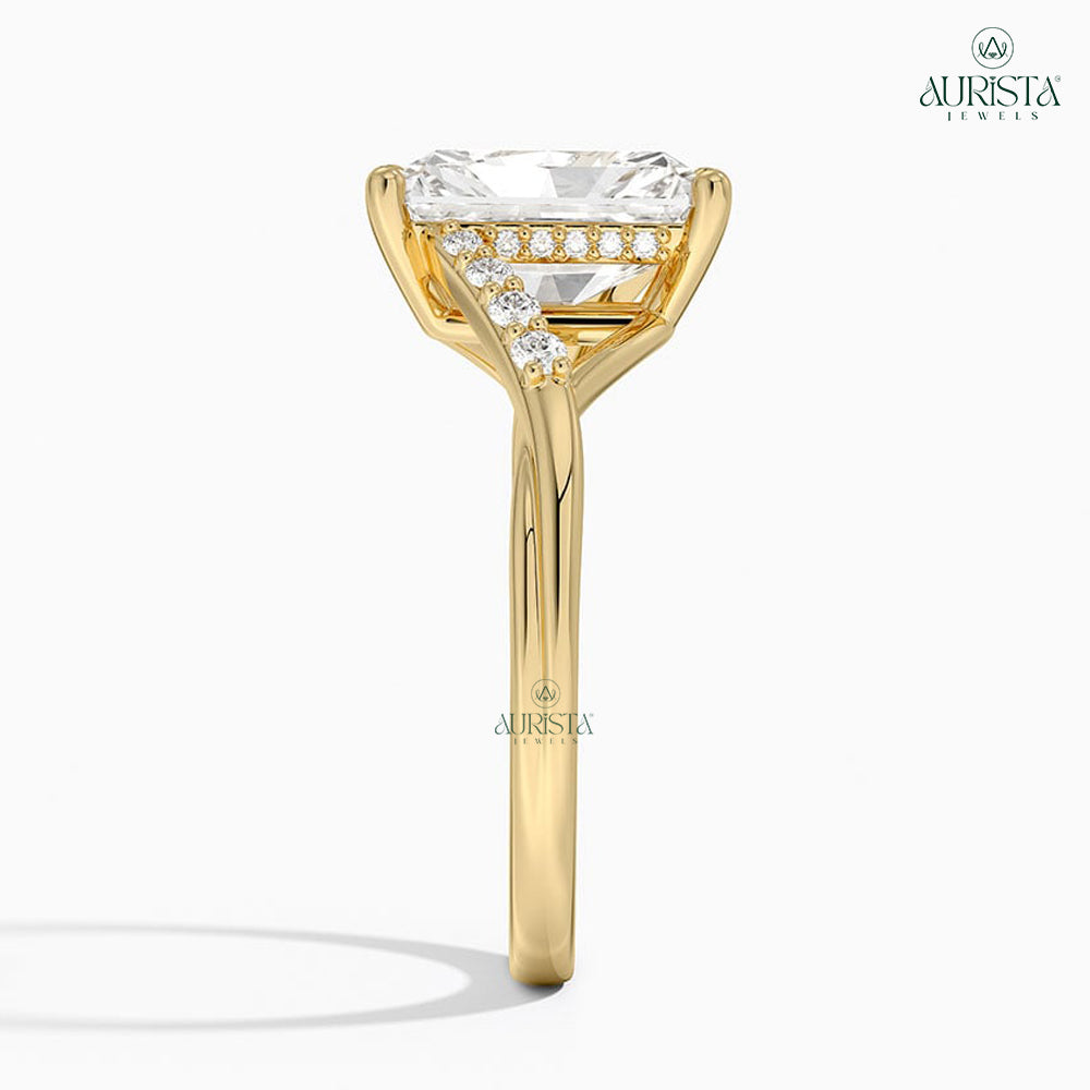 Promise Eternal – Yellow Gold Ring with Radiant Diamond