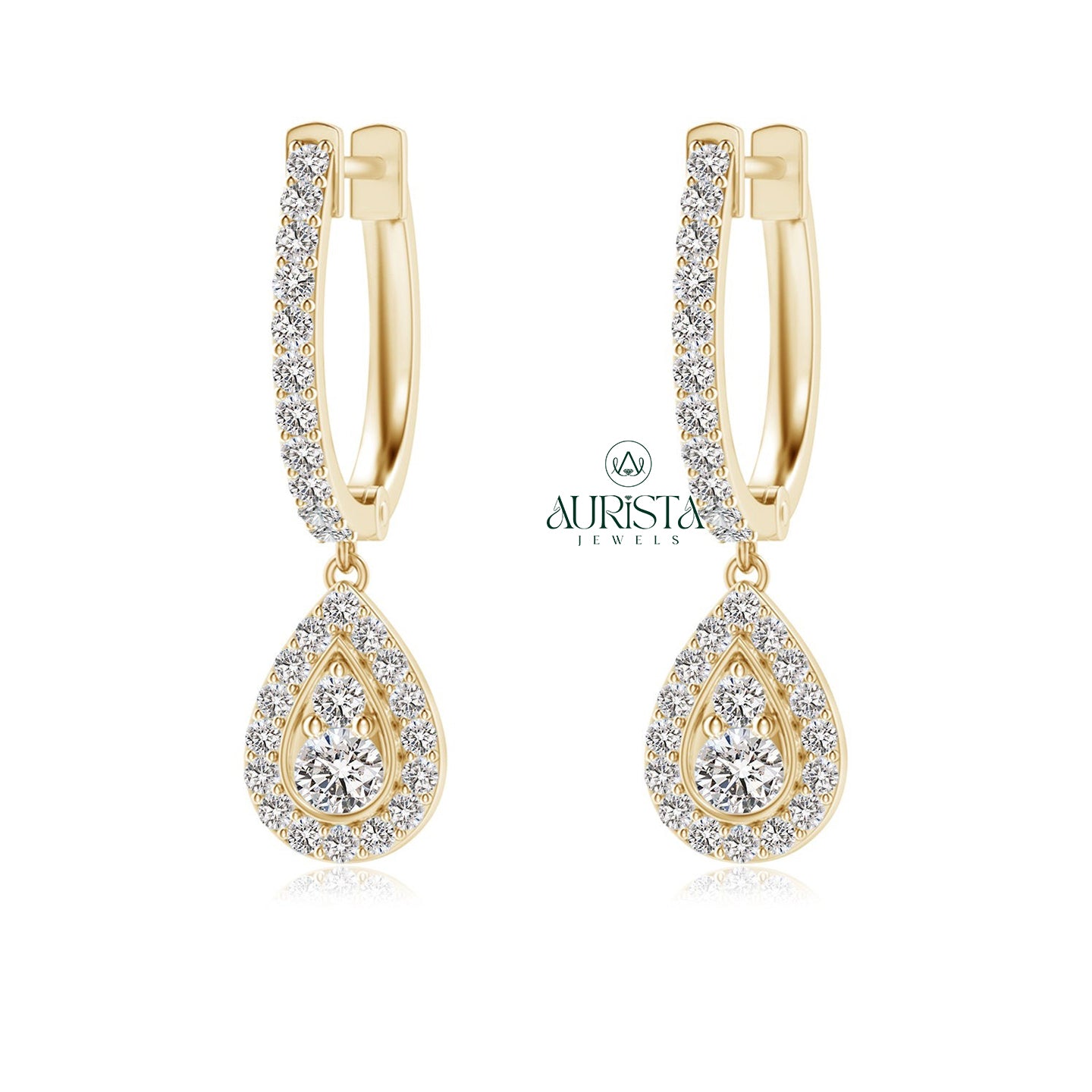 Rich Earrings with Fine Diamond