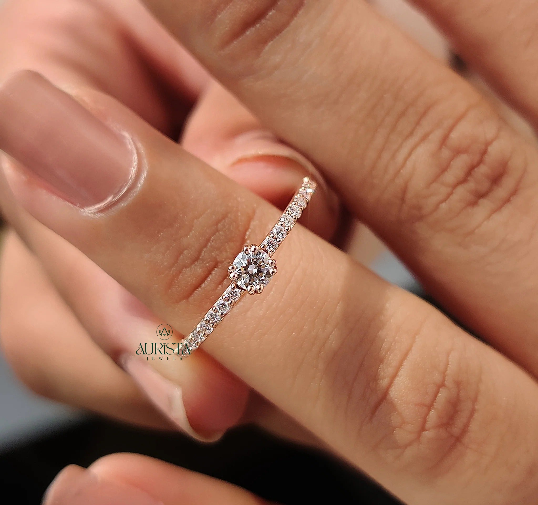 Love in Pave Light – Elegant Ring with Dazzling Sparkle