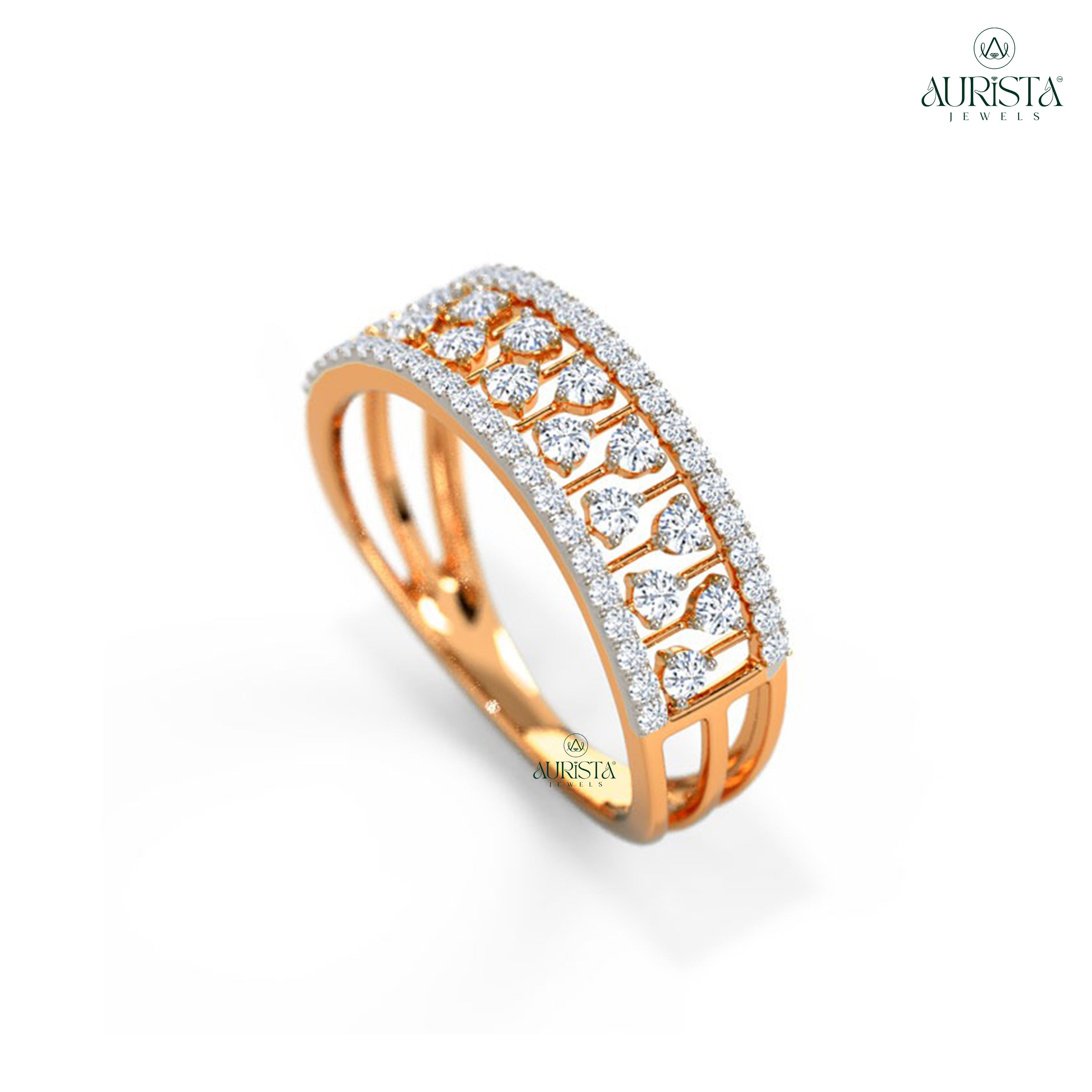 Bond of Light – Yellow Gold Ring with Round Diamond