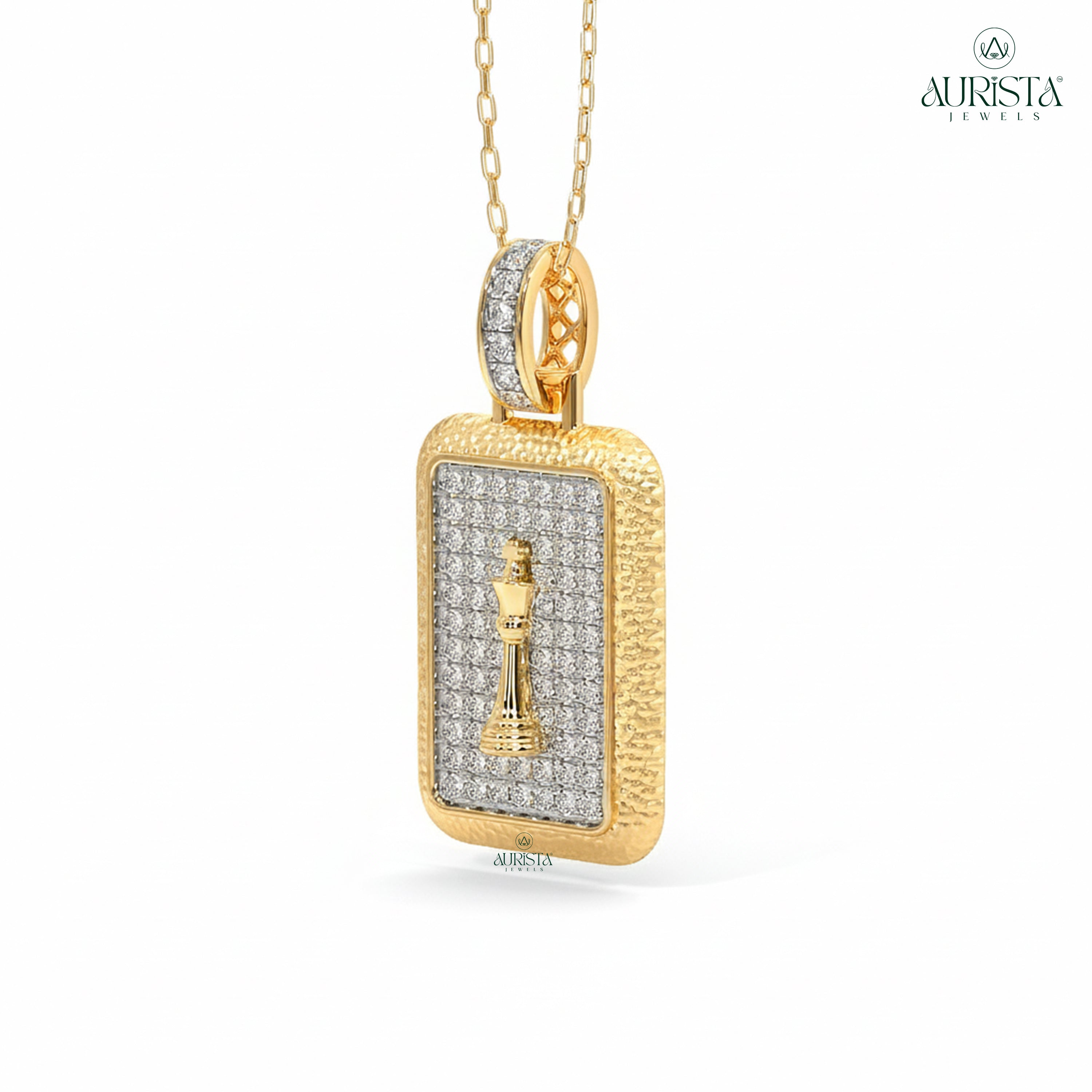 Stylish Men’s Pendant with Diamond