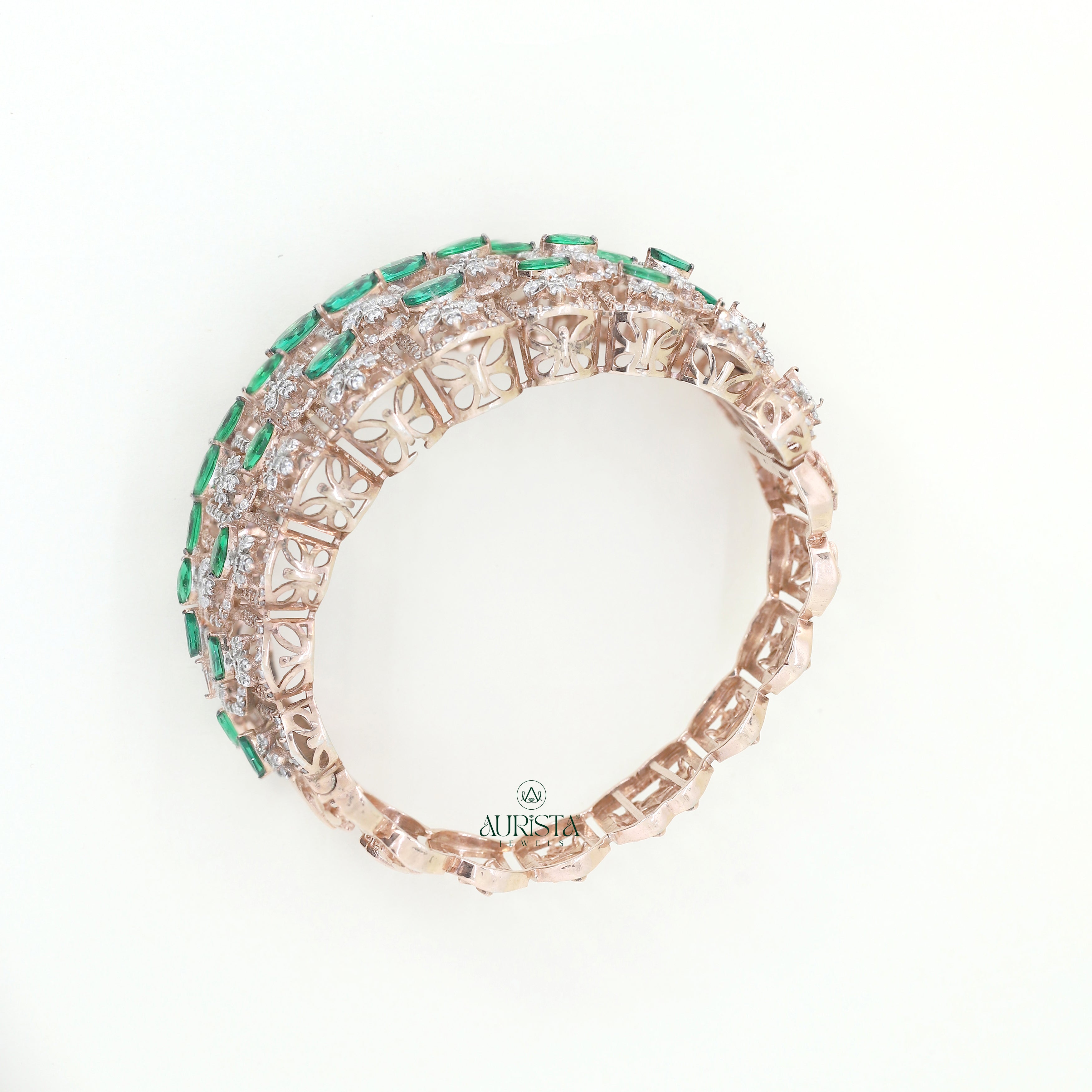 Moissanite Statement Bracelet Marquise Cut Luxury Cuff Bridal Jewelry