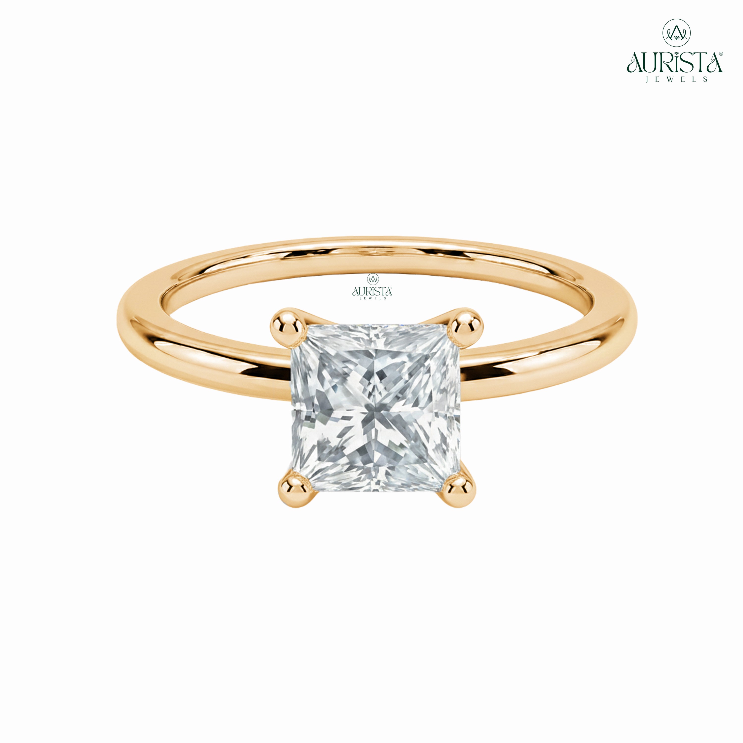 Forever Yours – Gold Ring with Princess Diamond