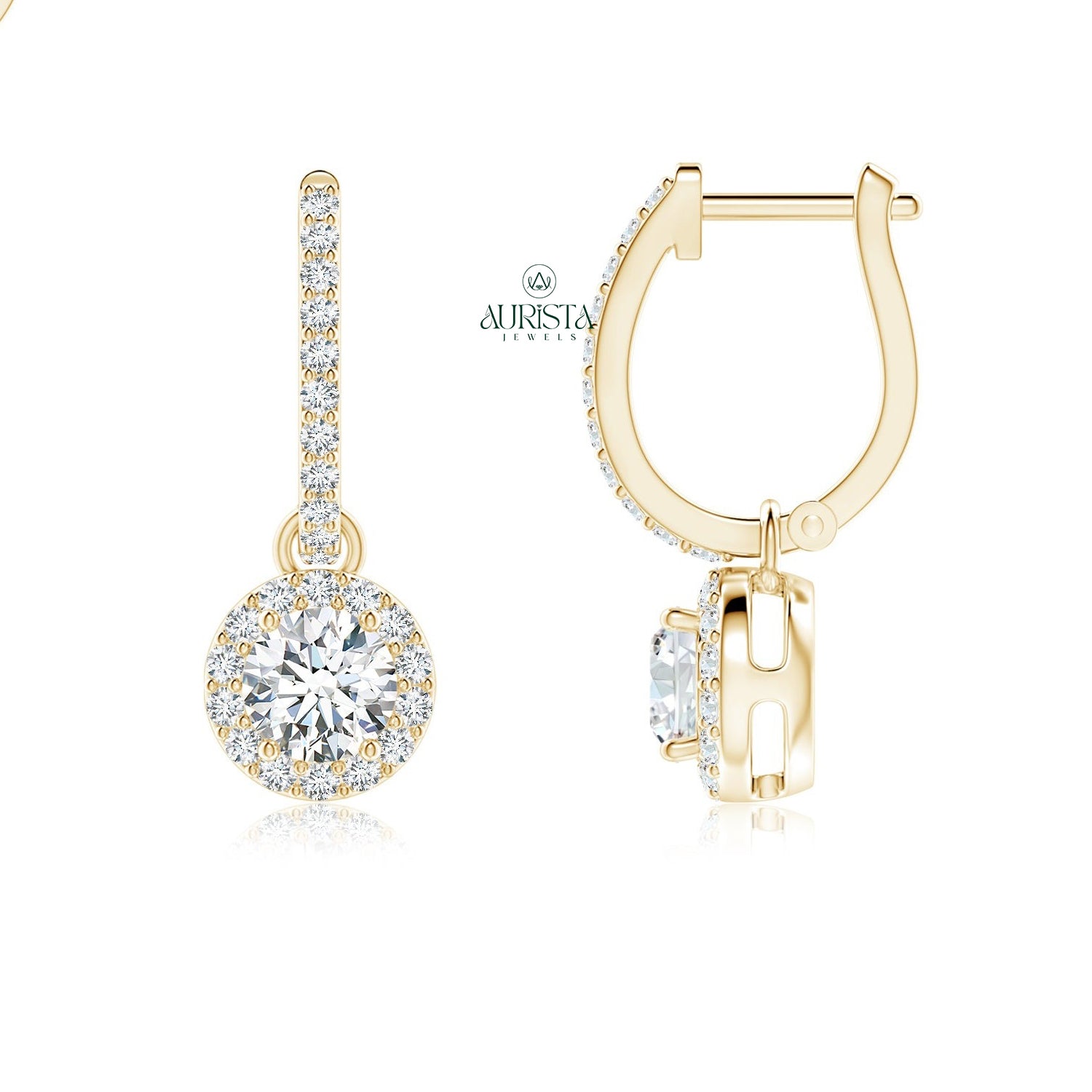 Graceful Earrings with Premium Diamond