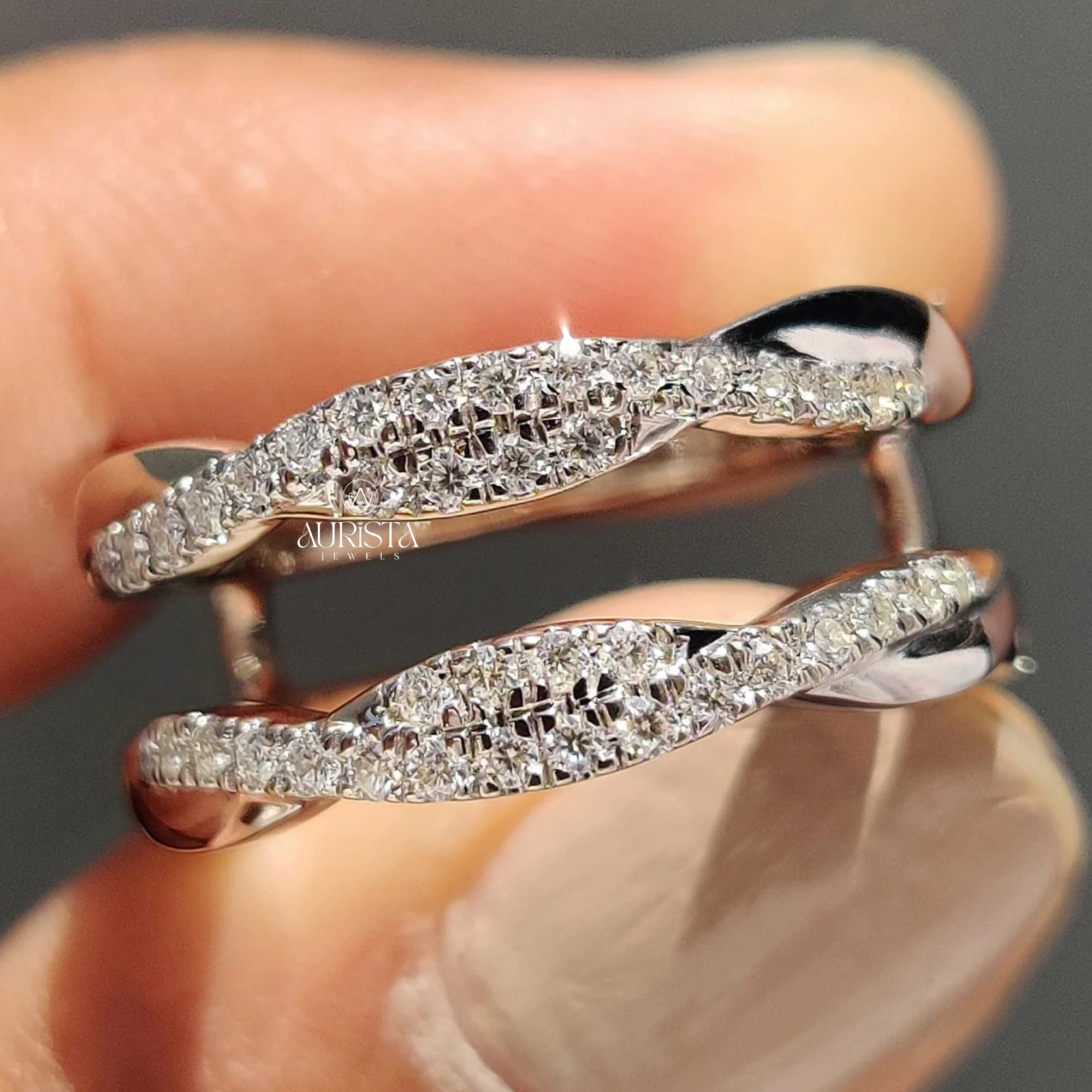 Twisted Diamond Elegance Diamond Ring