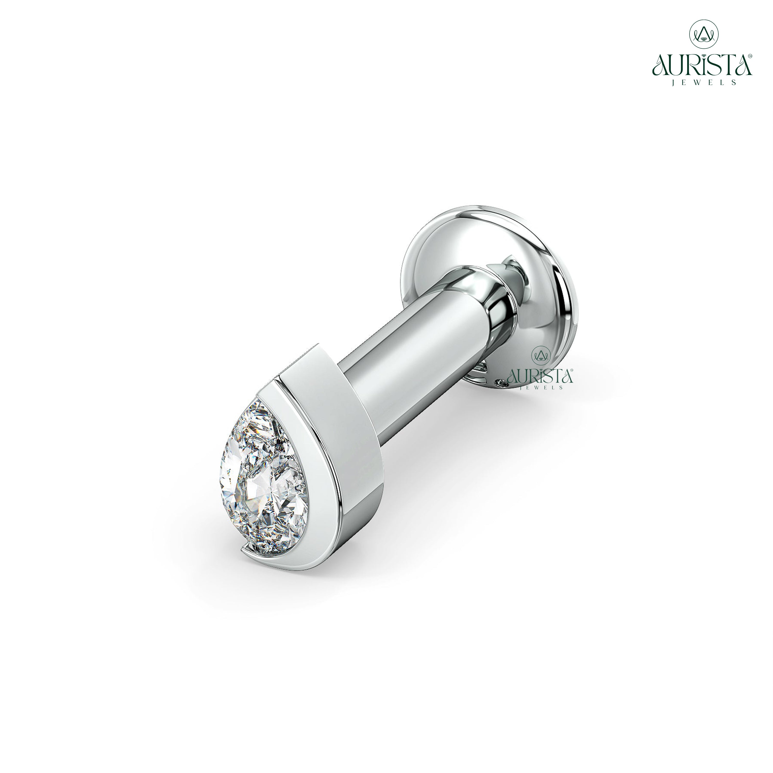 Forever Radiance Pear Diamond Nose Pin